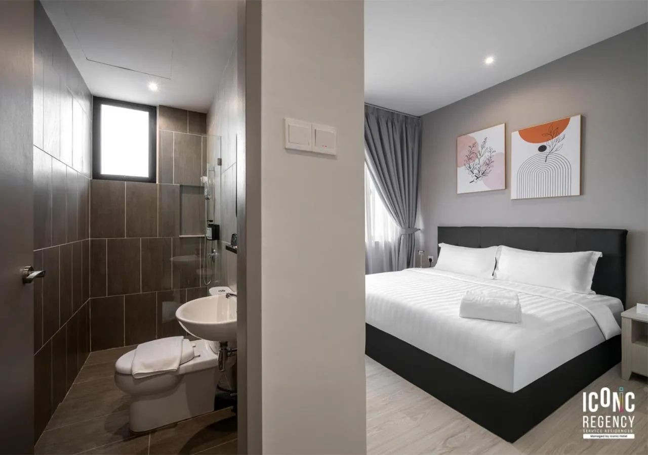 Shower, Bed in Iconic Regency Service Residences, managed by Iconic Hotel