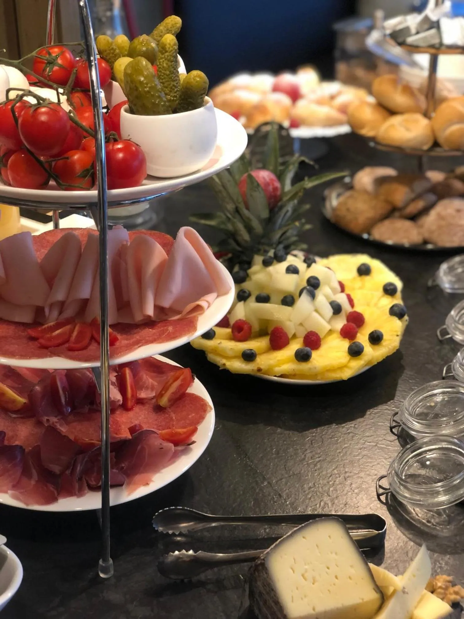 Food and drinks in Haus Gregori Modern & Central Stay in Vineyard with Rooftop & Served Breakfast