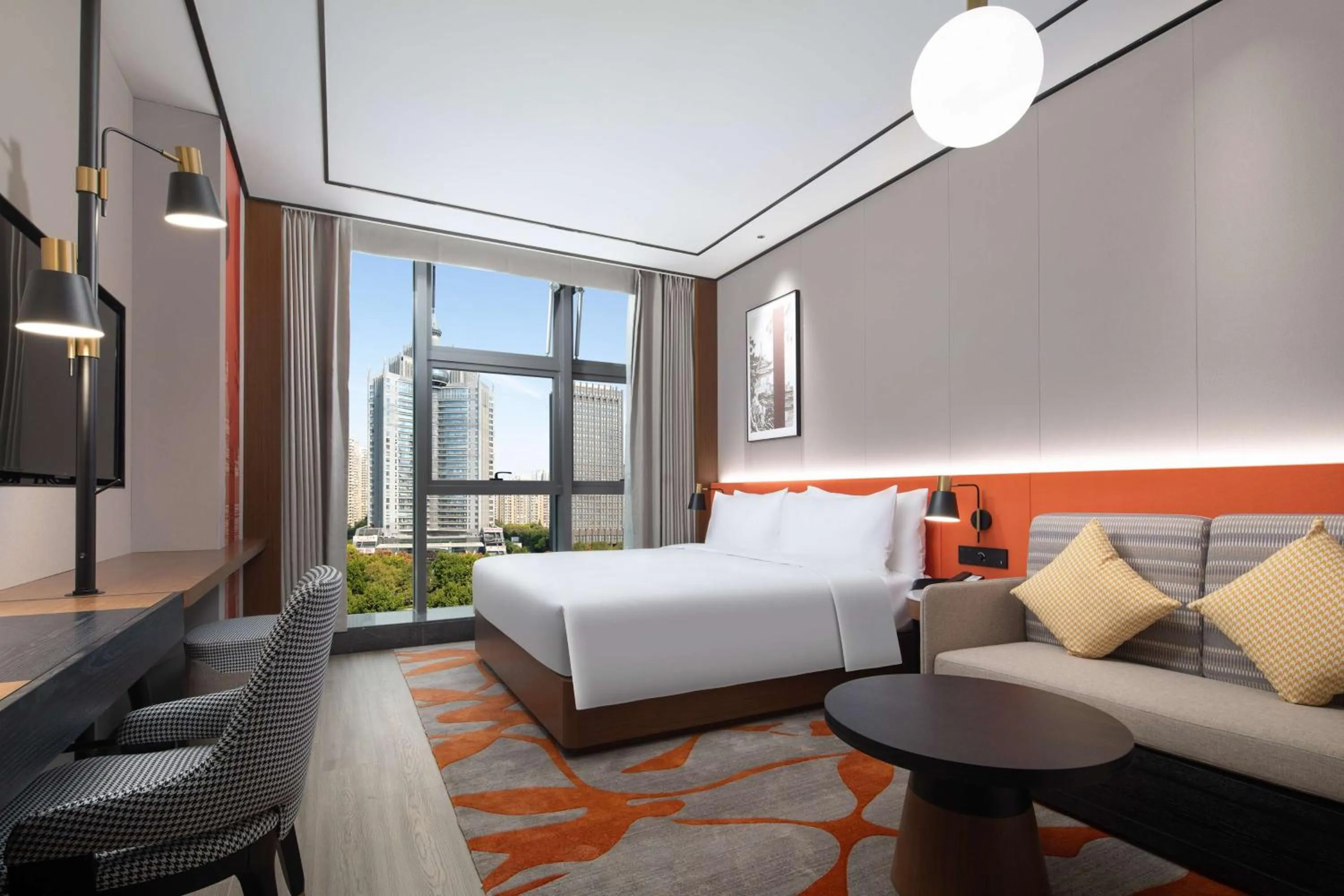 Bed in Hilton Garden Inn Luoyang Kaiyuan Avenue