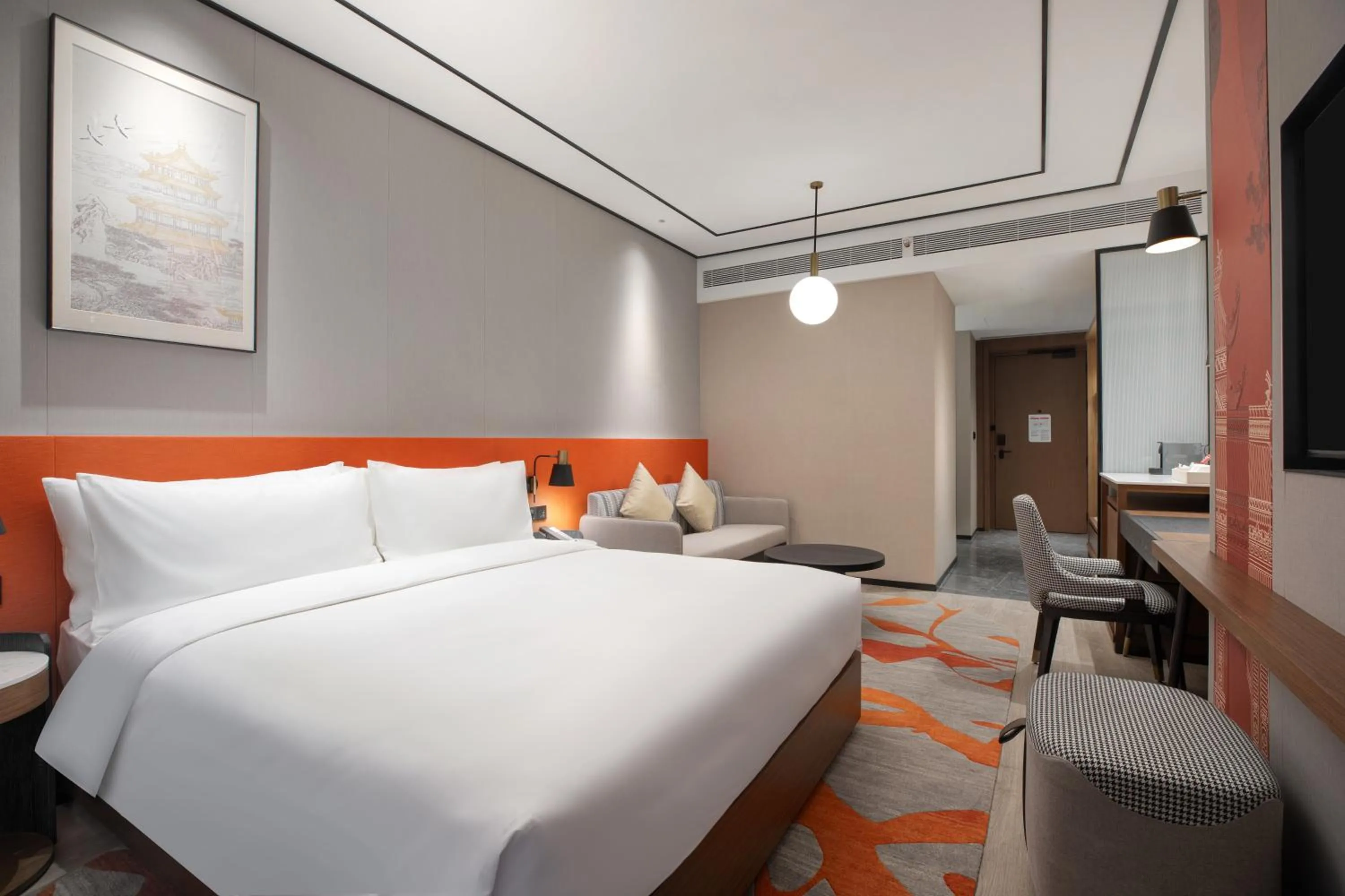 Bed in Hilton Garden Inn Luoyang Kaiyuan Avenue