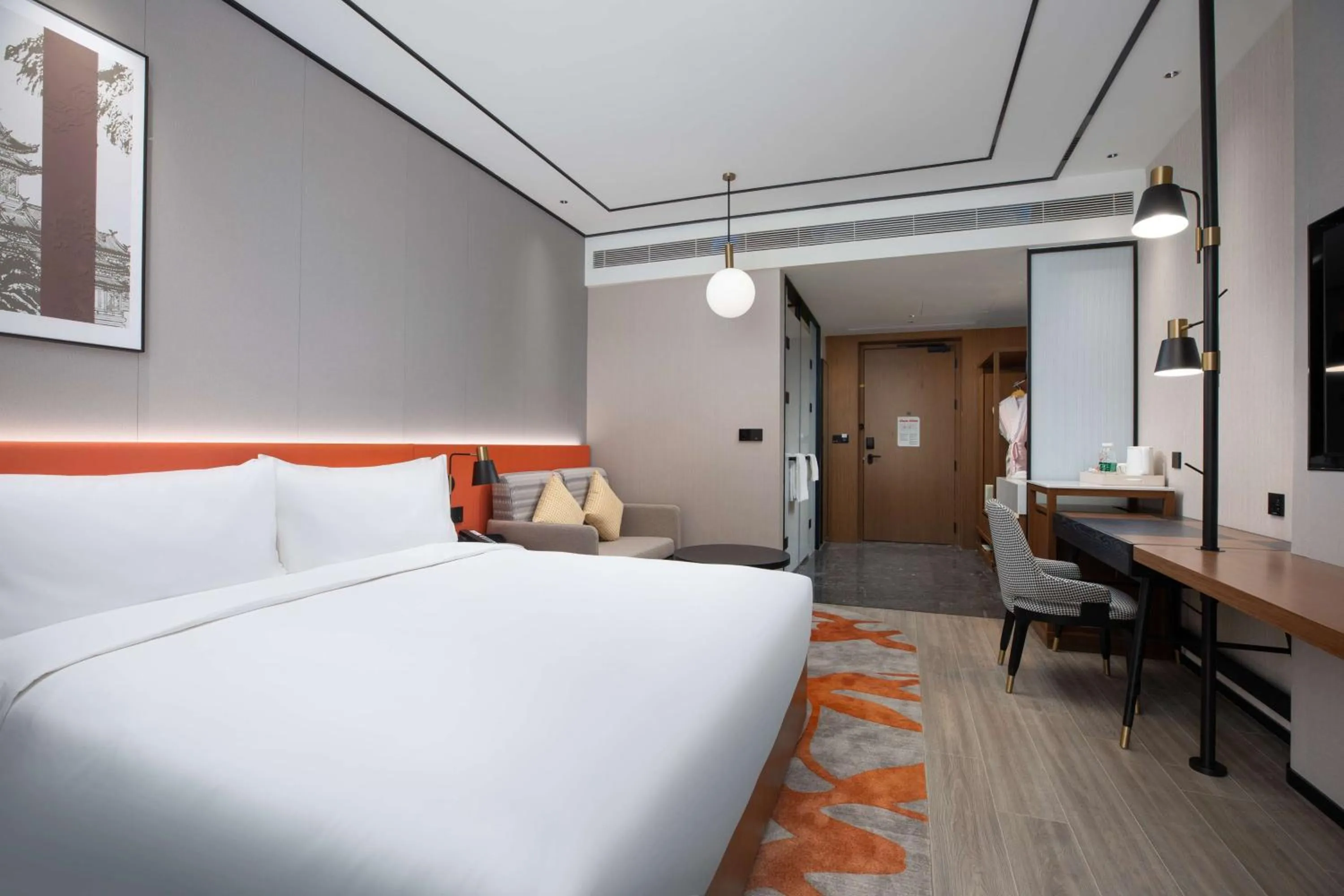 Bed in Hilton Garden Inn Luoyang Kaiyuan Avenue