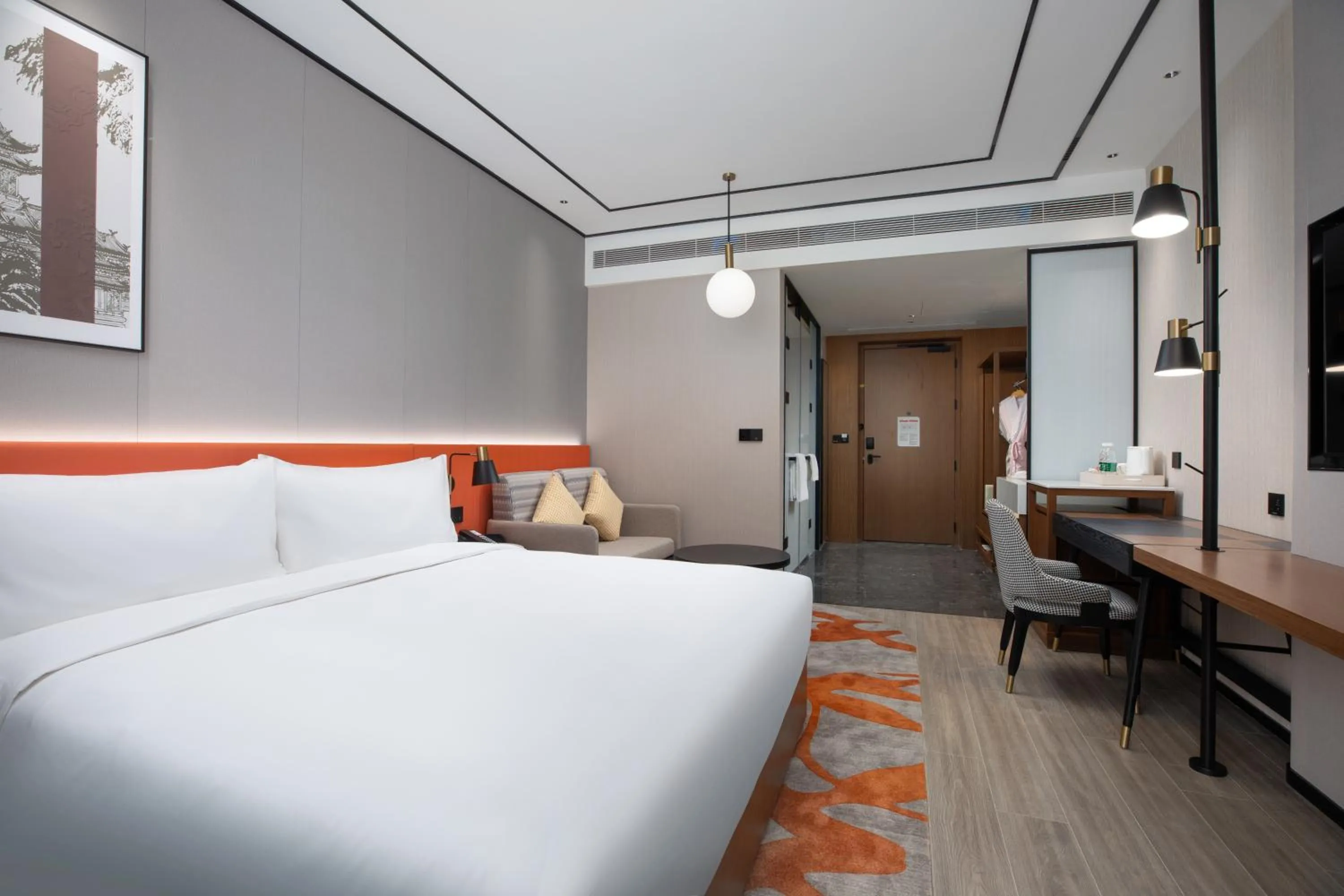 Bed in Hilton Garden Inn Luoyang Kaiyuan Avenue