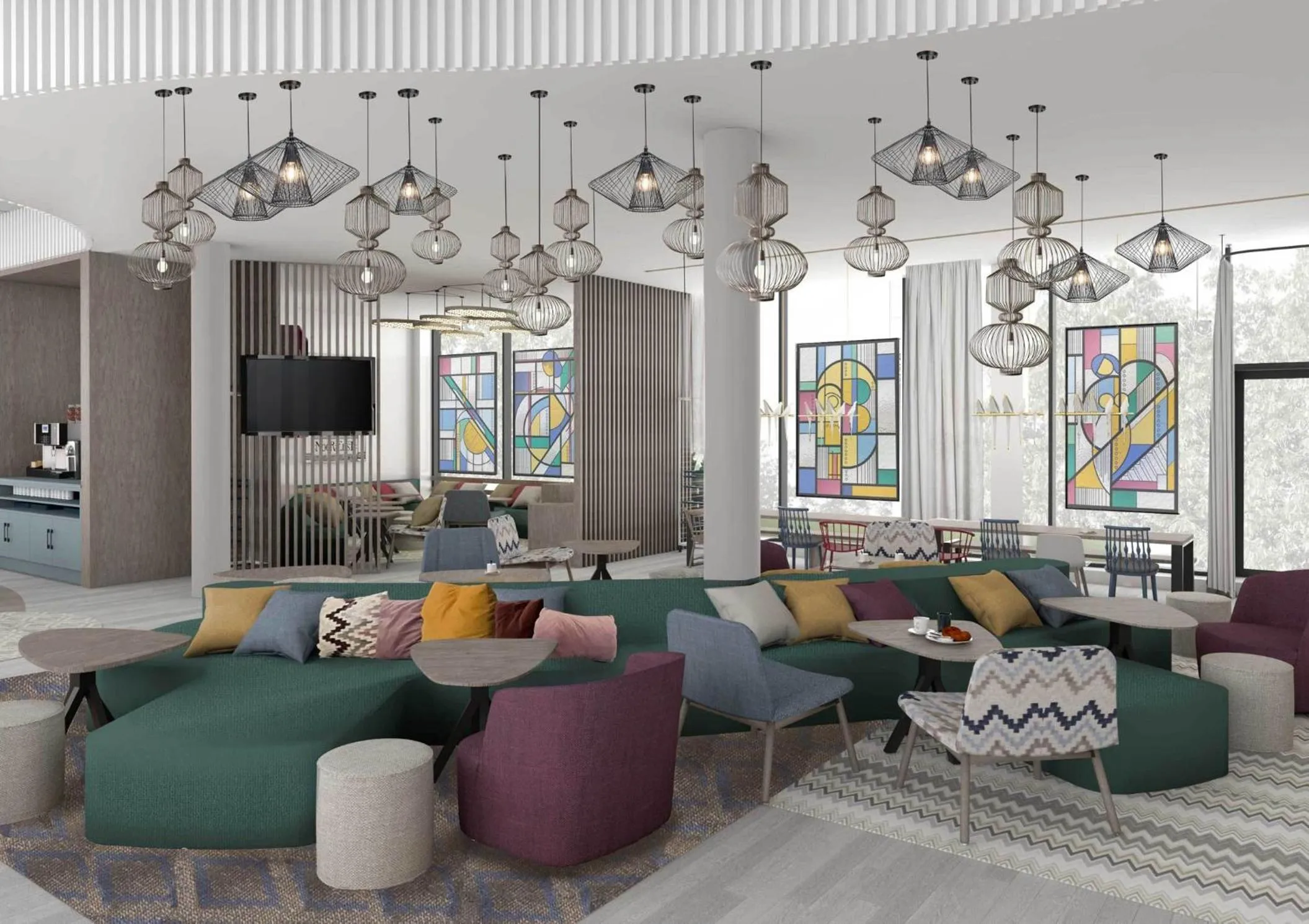 Communal lounge/ TV room in Hampton By Hilton Tallinn