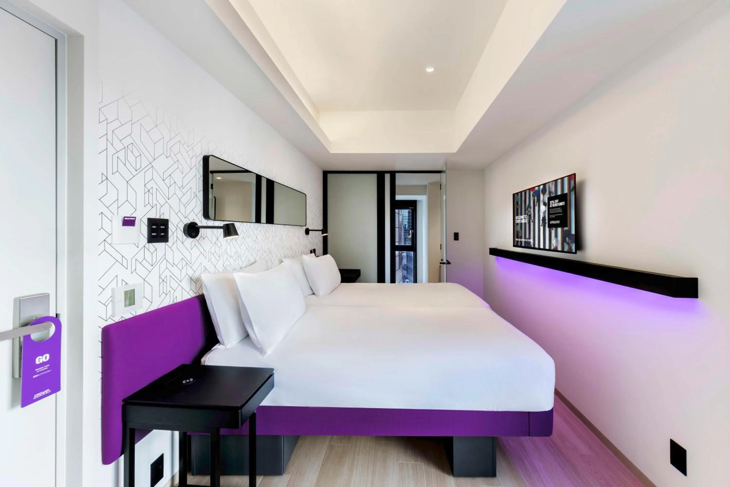 Bedroom, Bed in YOTEL Tokyo Ginza