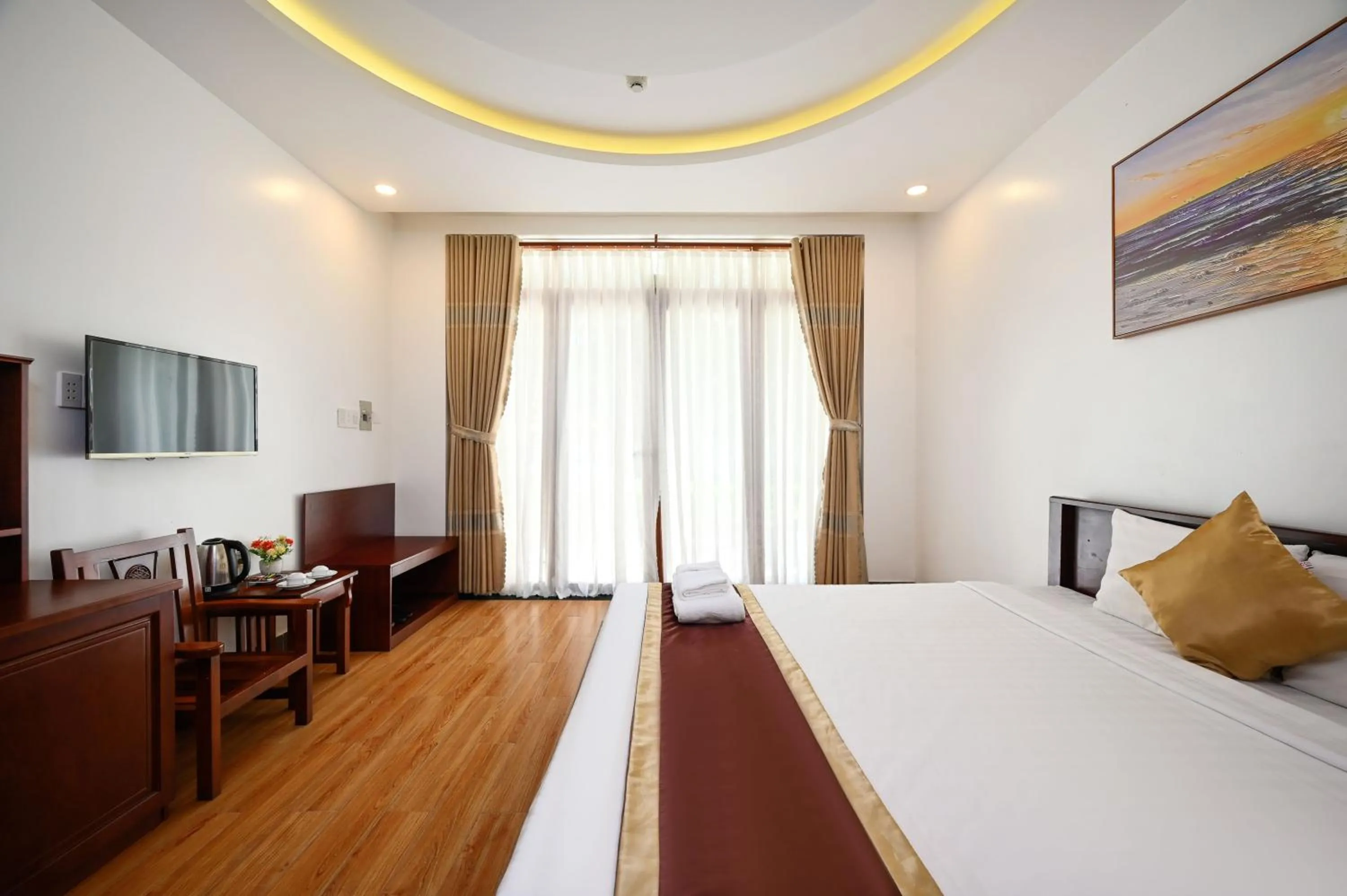 Bed in Ha Tien Xua Hotel & Resort