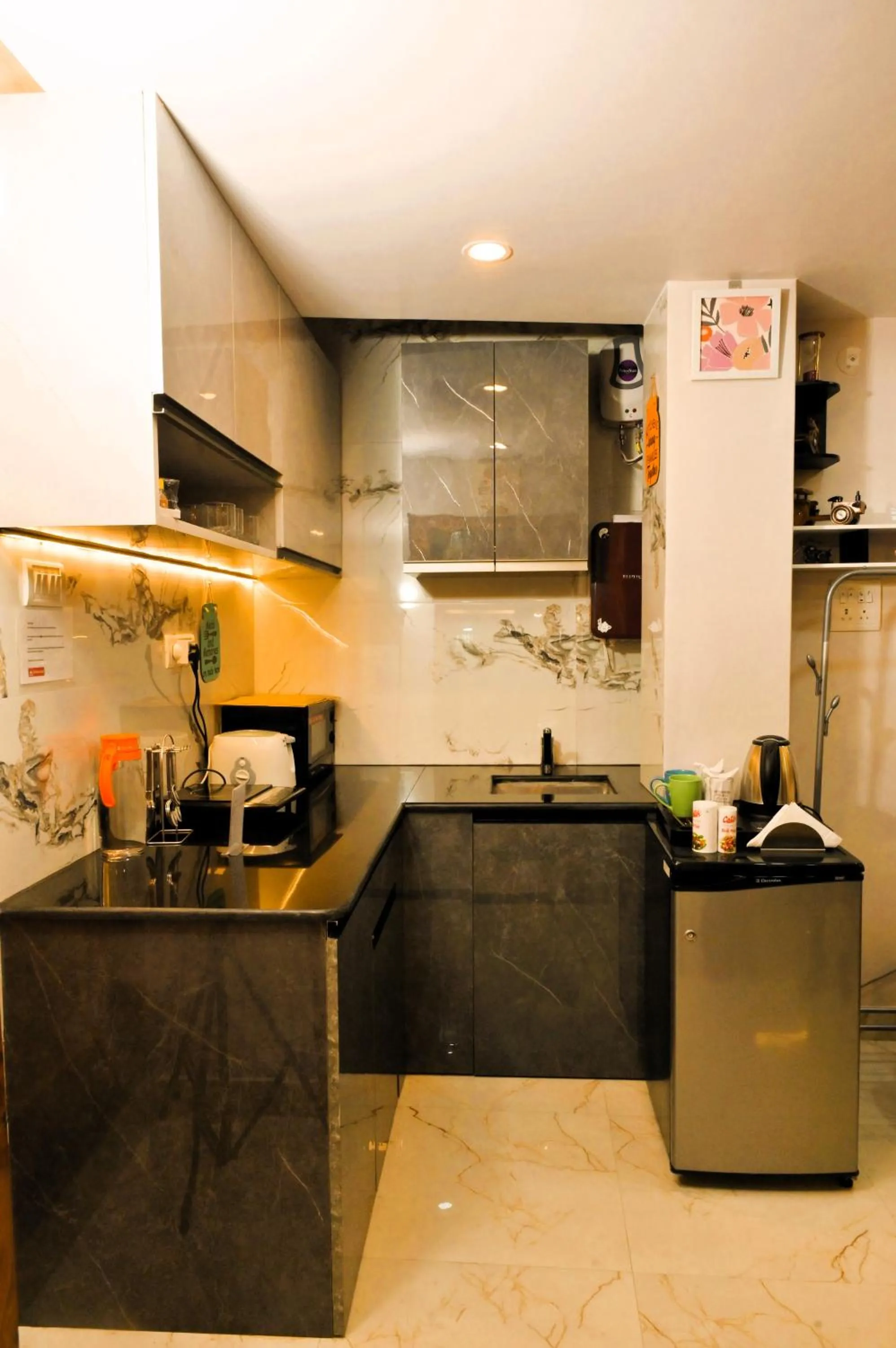 Kitchen or kitchenette in Griham Inn