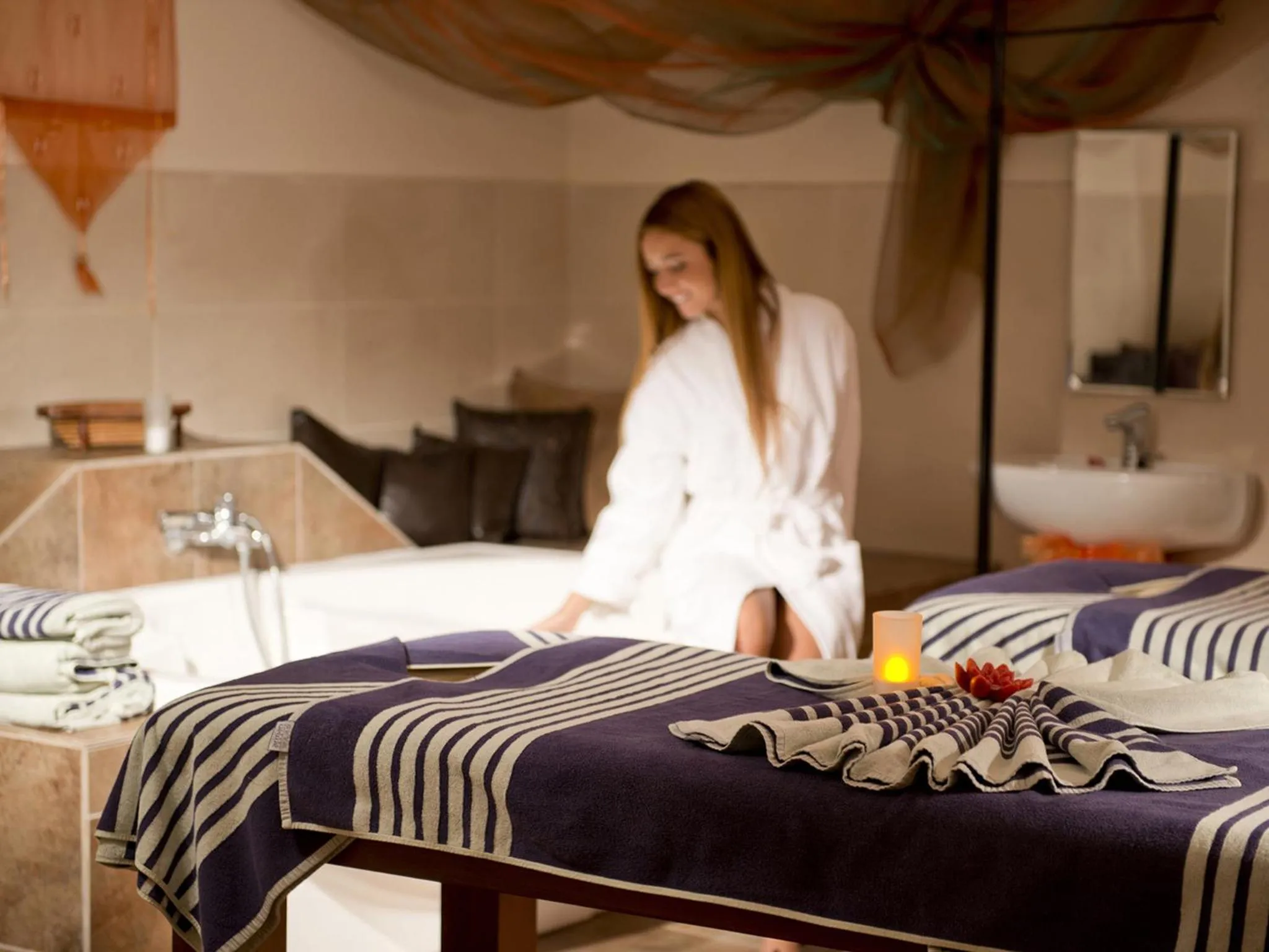Spa and wellness centre/facilities, Bed in Seven Seas Hotel Life - Ultra All Inclusive & Kids Concept