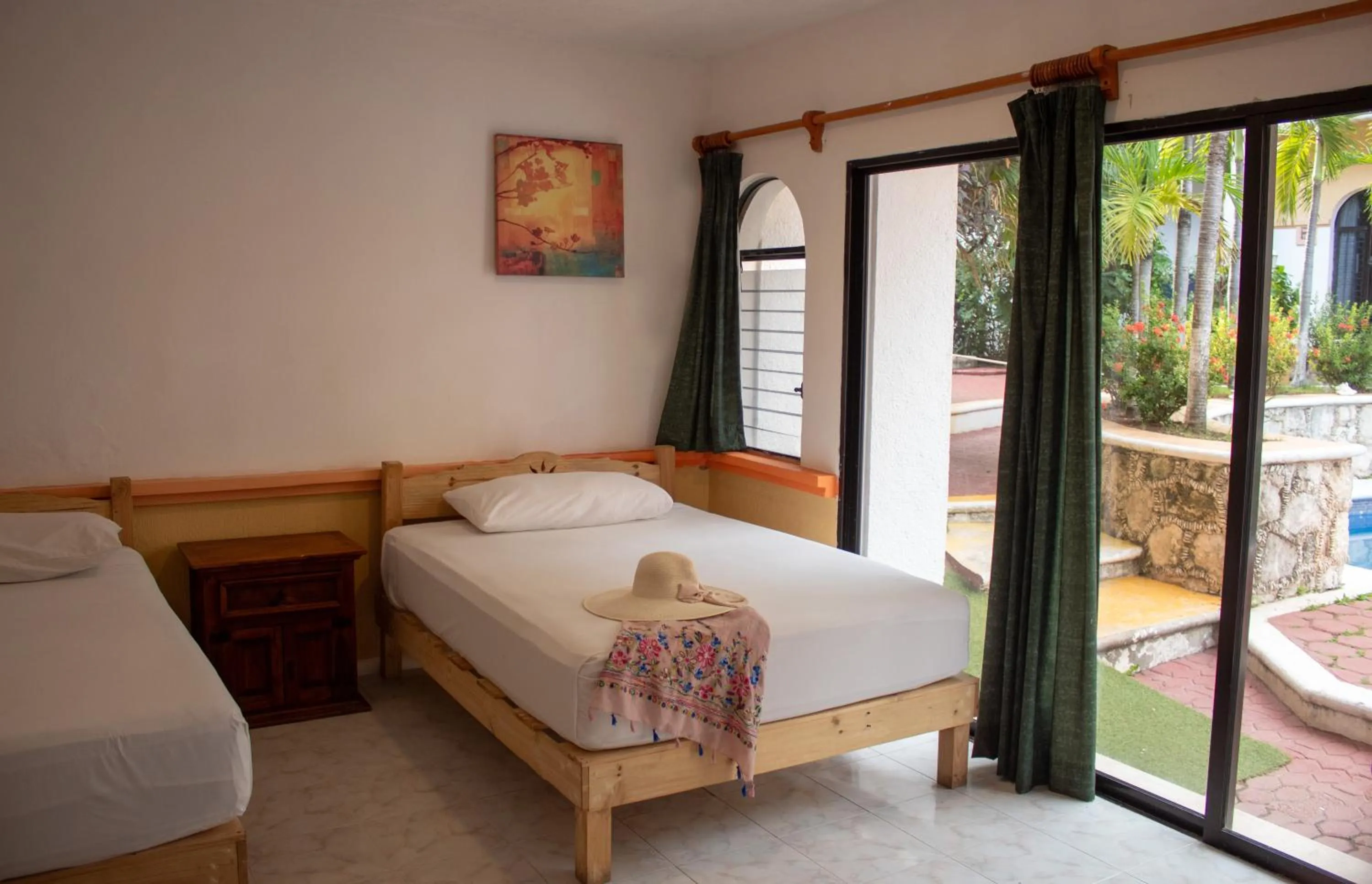 Bed in Hotel Vista Caribe 5ta Av a 5 Pasos de la Playa