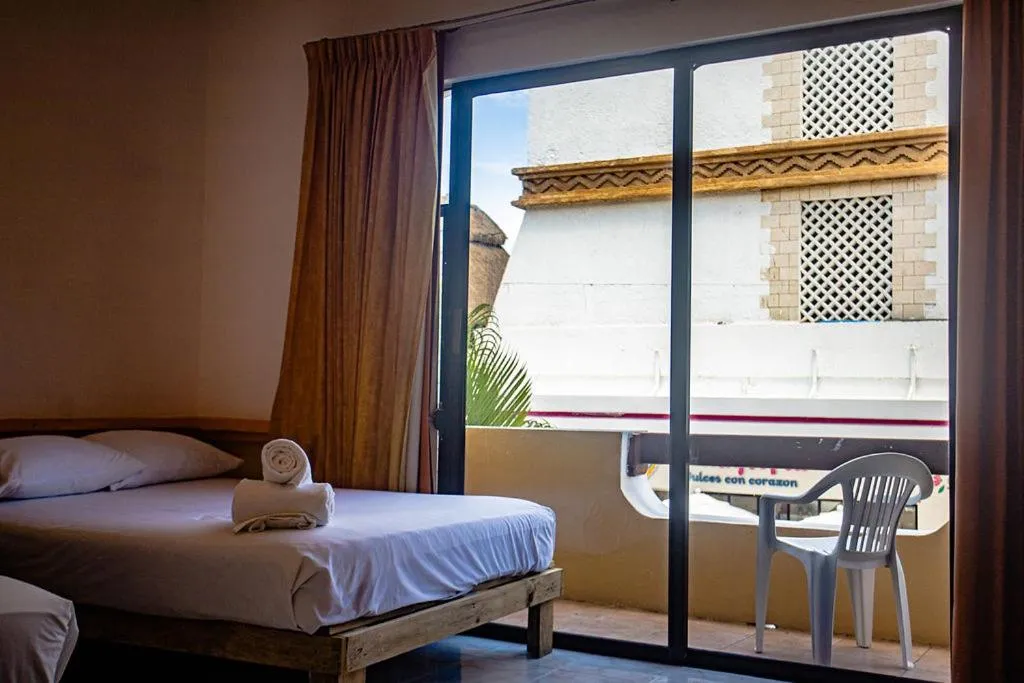 Bed in Hotel Vista Caribe 5ta Av a 5 Pasos de la Playa