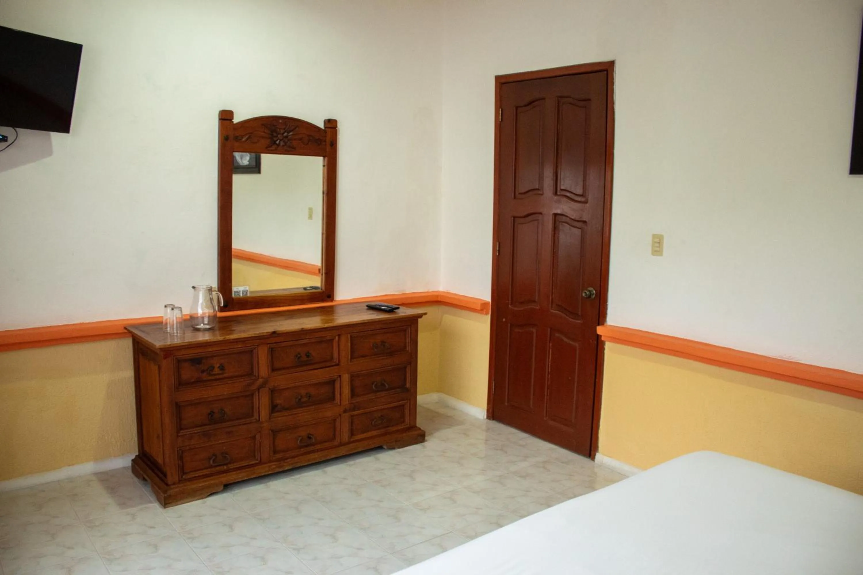 TV and multimedia, Bed in Hotel Vista Caribe 5ta Av a 5 Pasos de la Playa