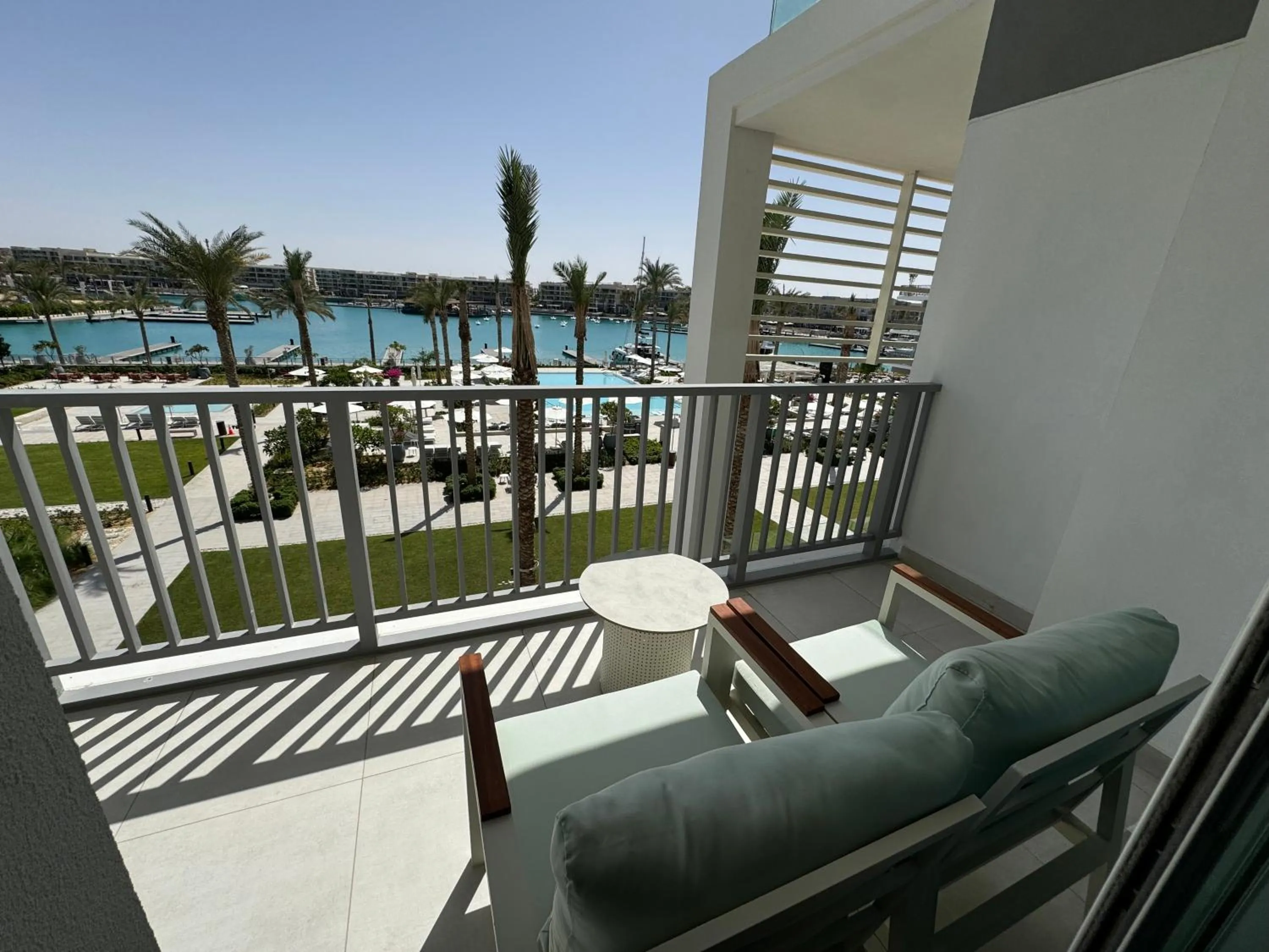 Patio in Vida Marina Resort Marassi Residences Three Bedroom Apartment Marina View