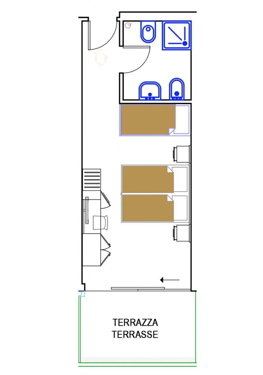 Bedroom in Hotel Montreal