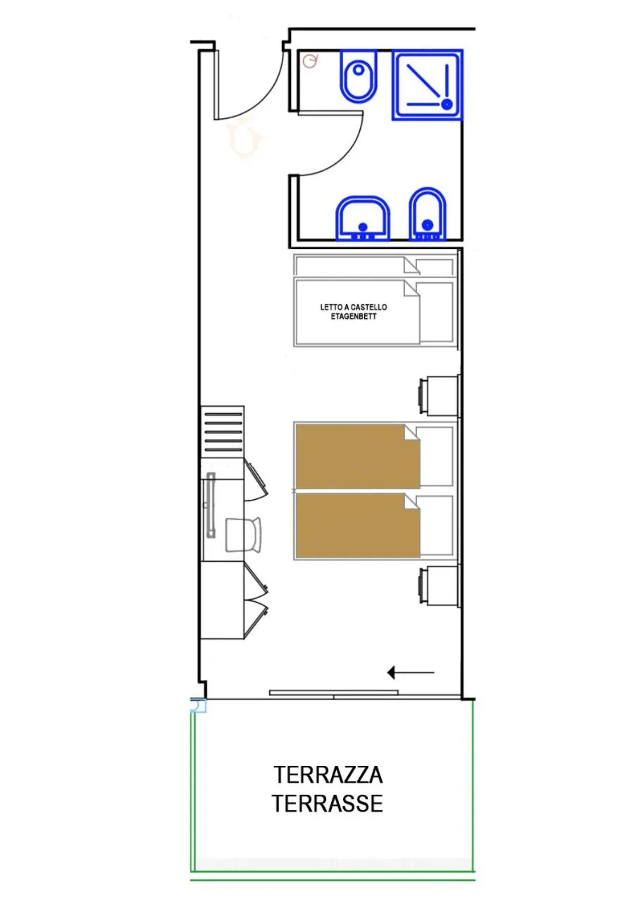 Bedroom in Hotel Montreal