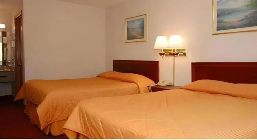Bed in Econo Lodge Inn & Suites Forest
