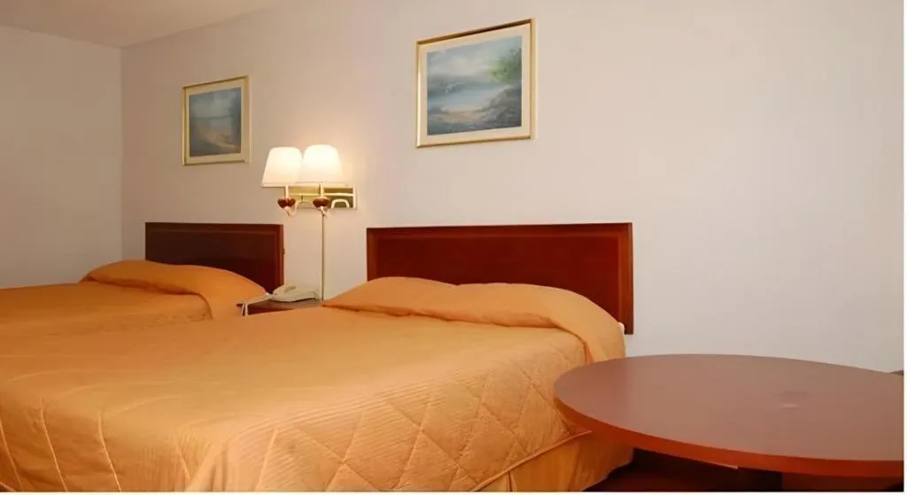 Bed in Econo Lodge Inn & Suites Forest