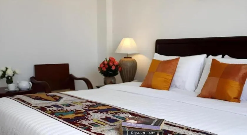 Bed in Lao Golden Hotel