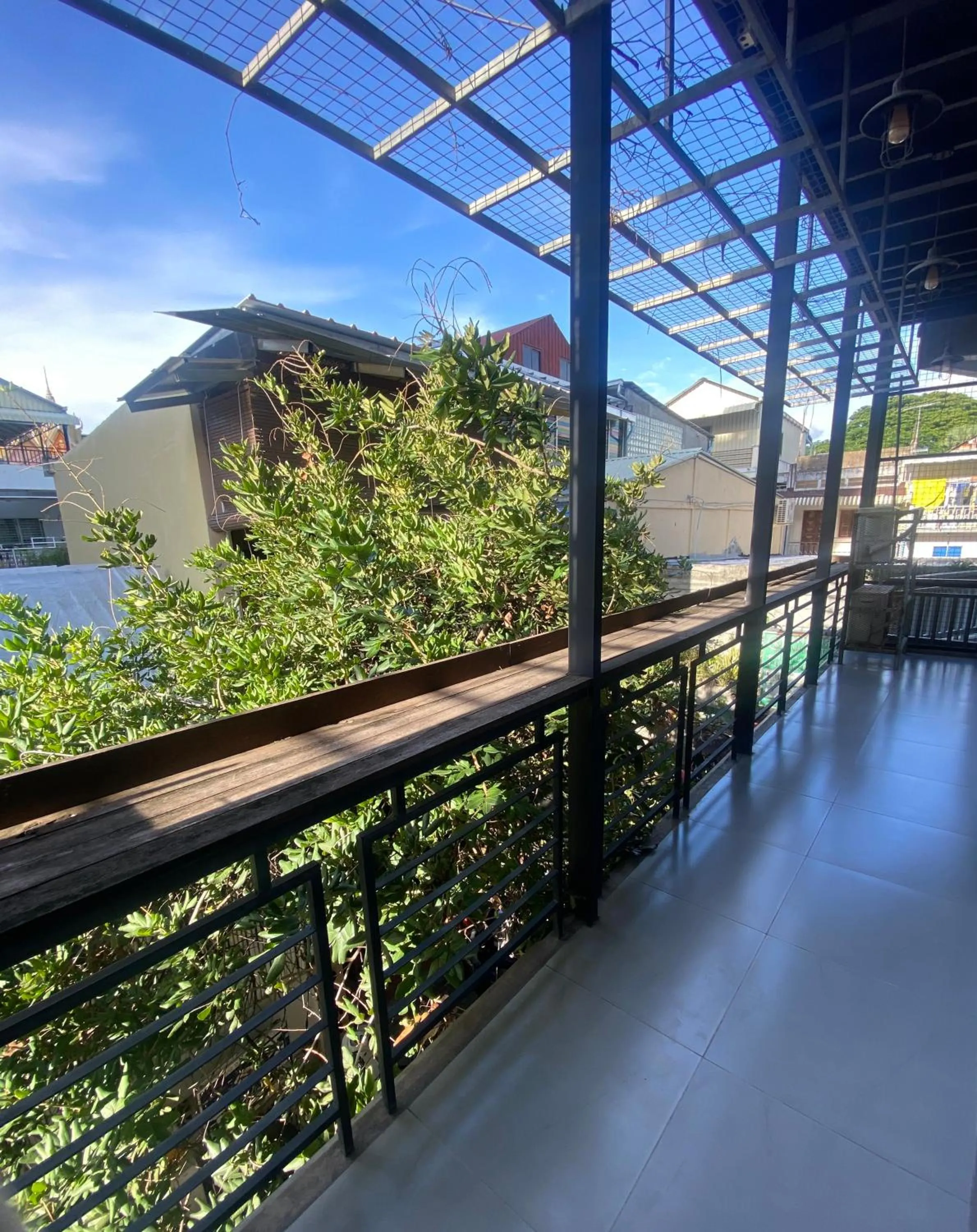 Balcony/Terrace in Feliz Hostel Cafe & Bar