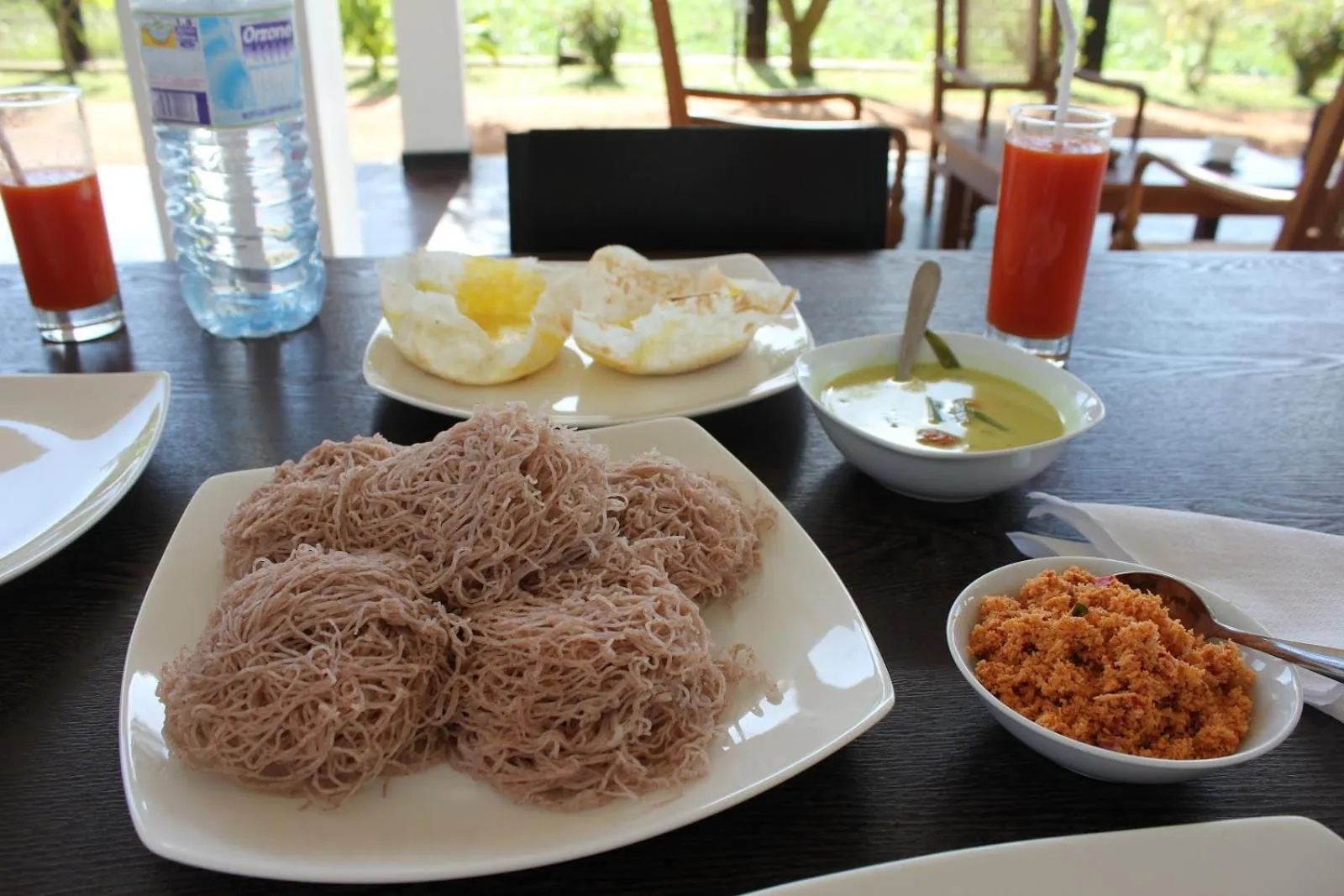 Breakfast in AKR Hotel Kilinochchi