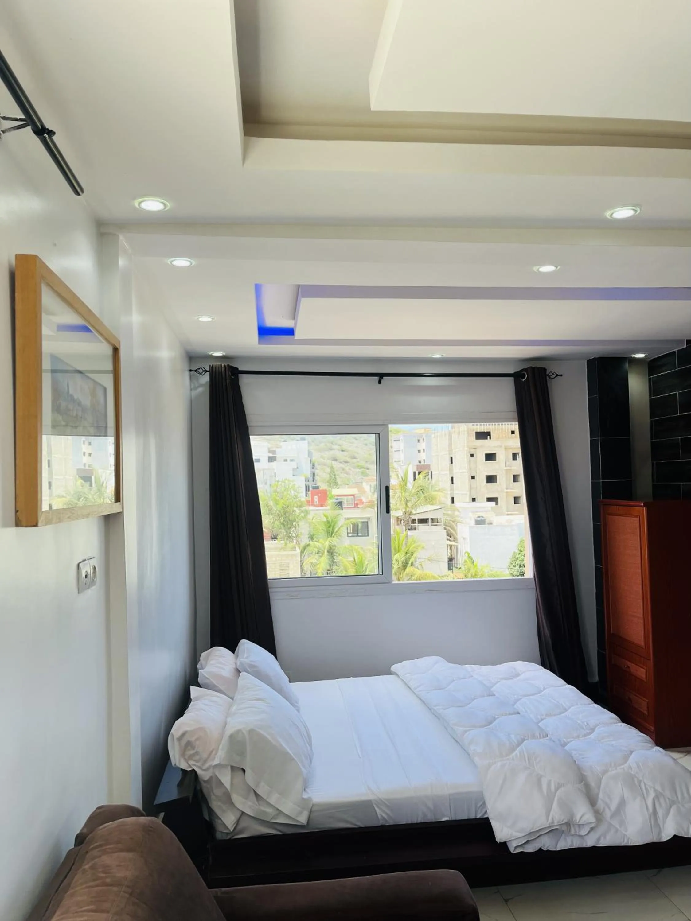 Bed in Hôtel Darou Khoudoss