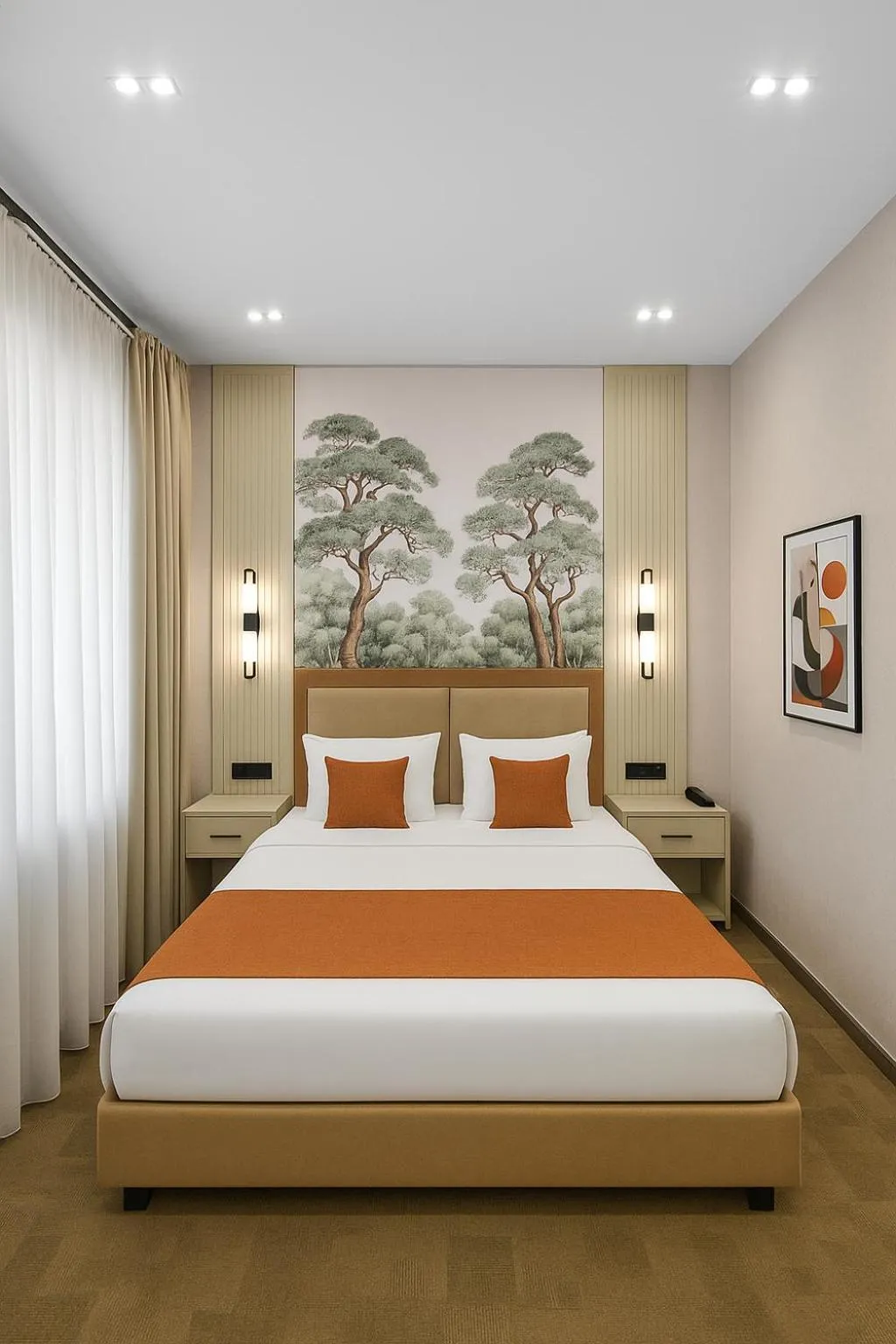 Bed in Nizami Central Park Hotel