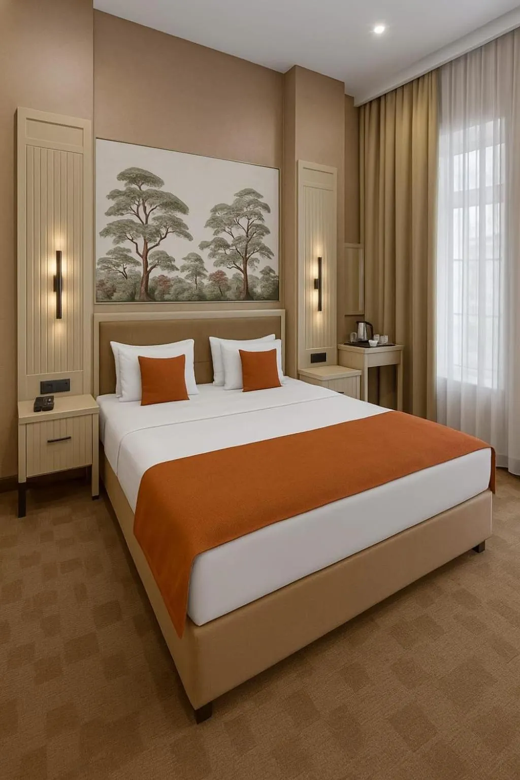 Bed in Nizami Central Park Hotel