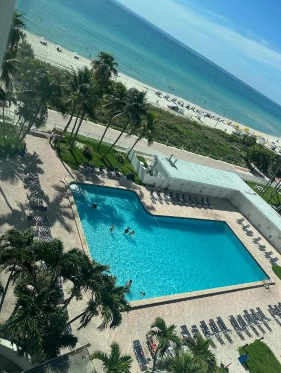 Pool view in Casablanca miami beach