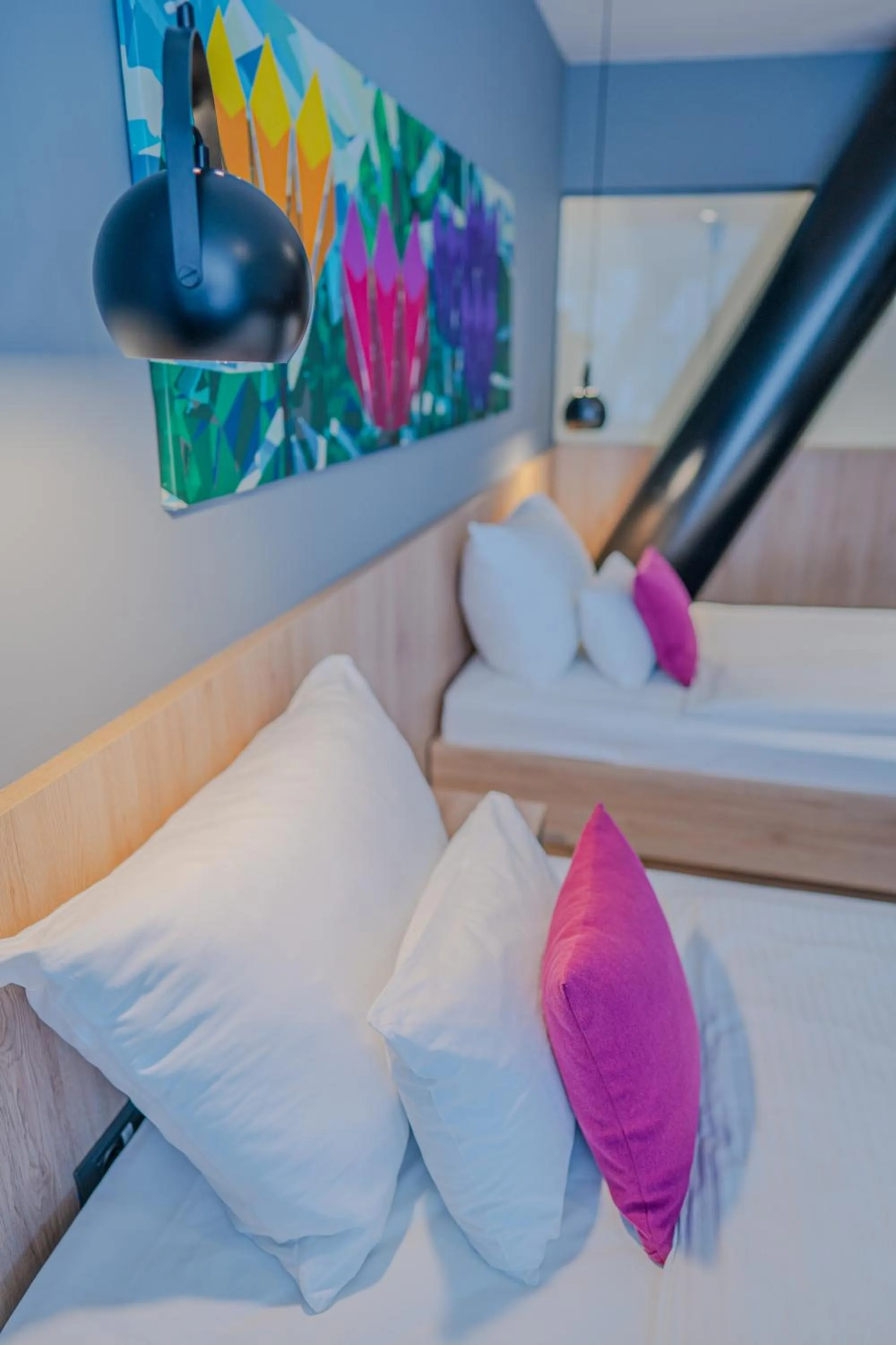 Bed in Hotel Academia