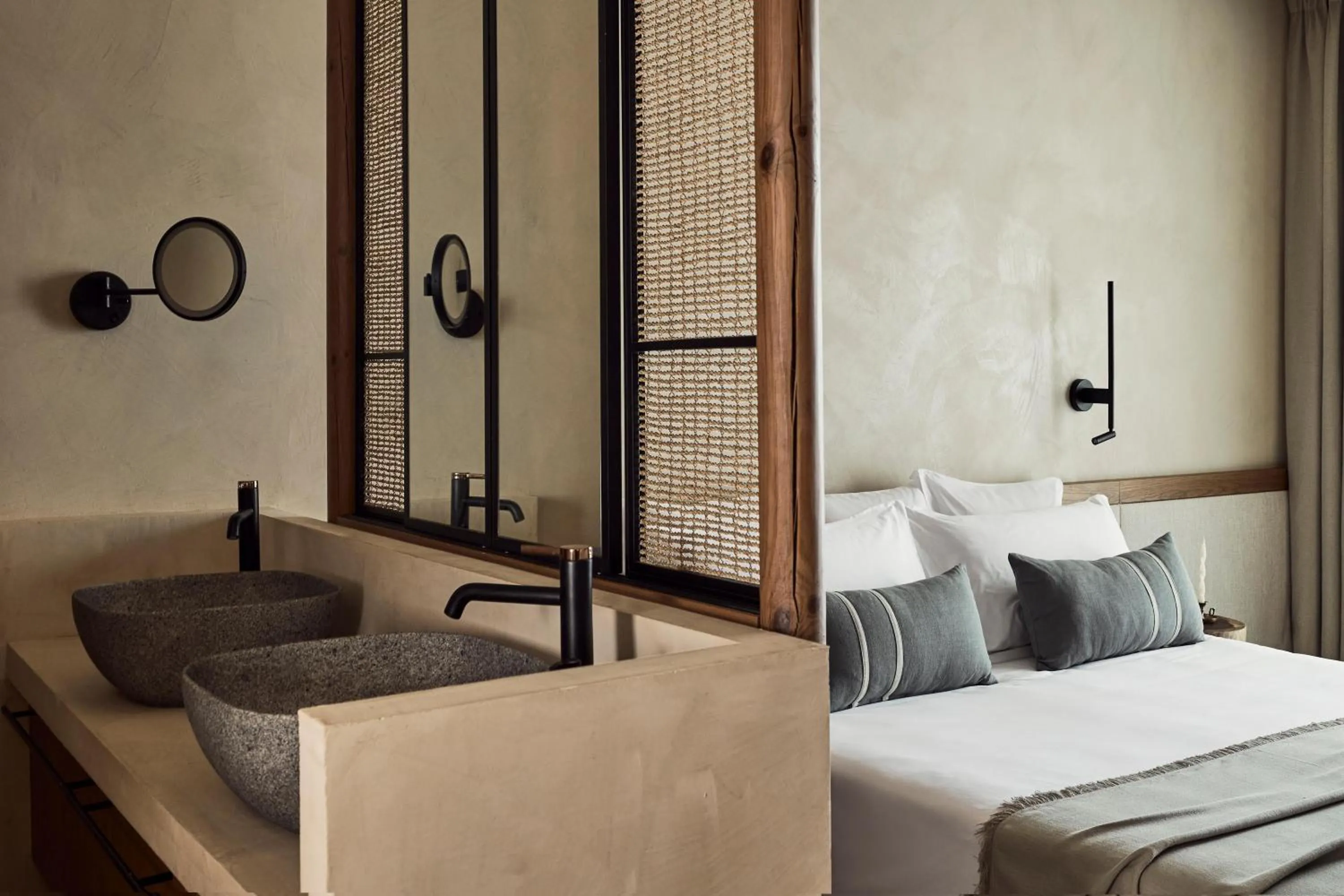 Bathroom, Bed in Zelia Halkidiki, part of Destination by Hyatt - Adults Only