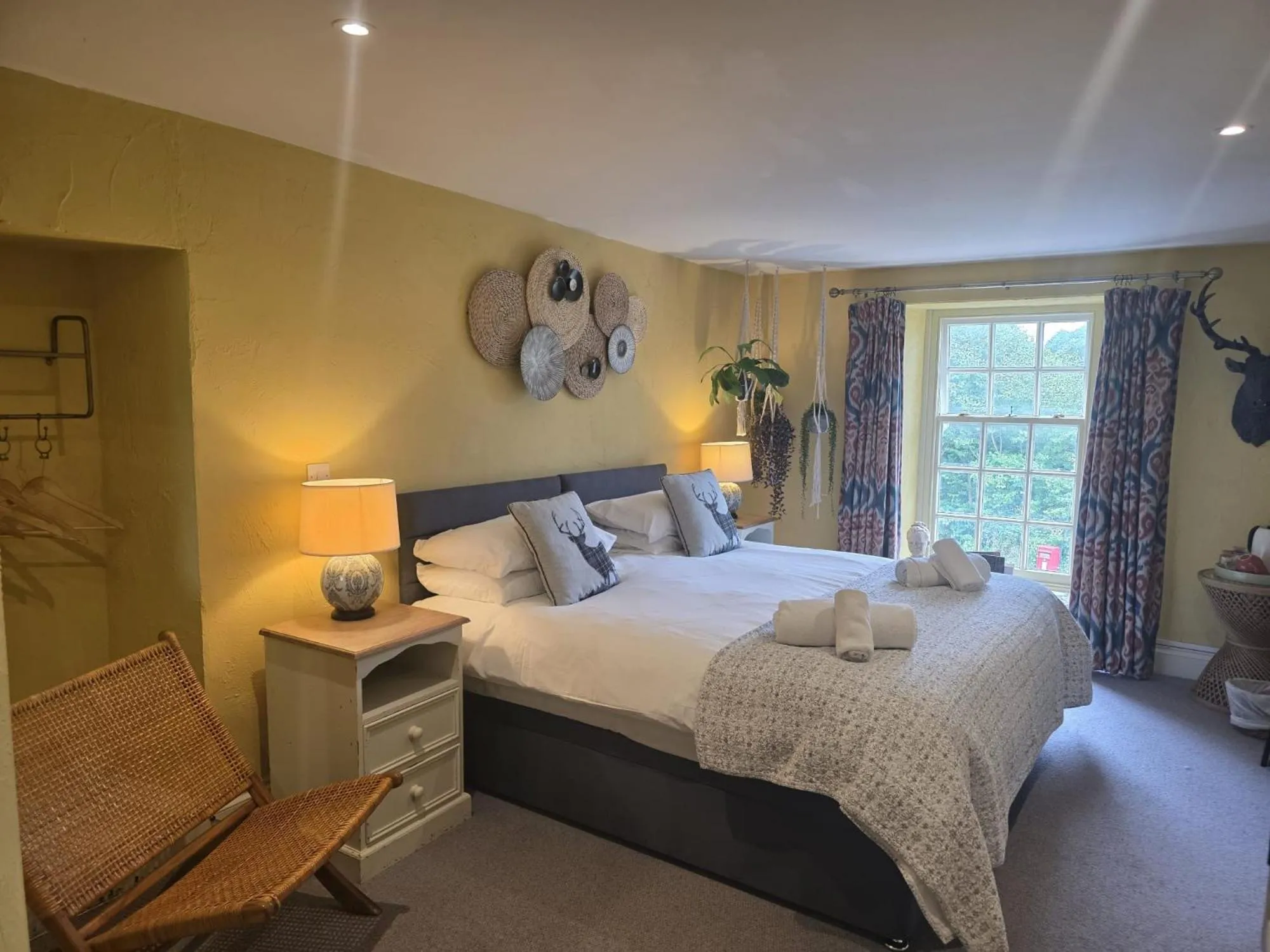 Bed in The Brown Horse Inn