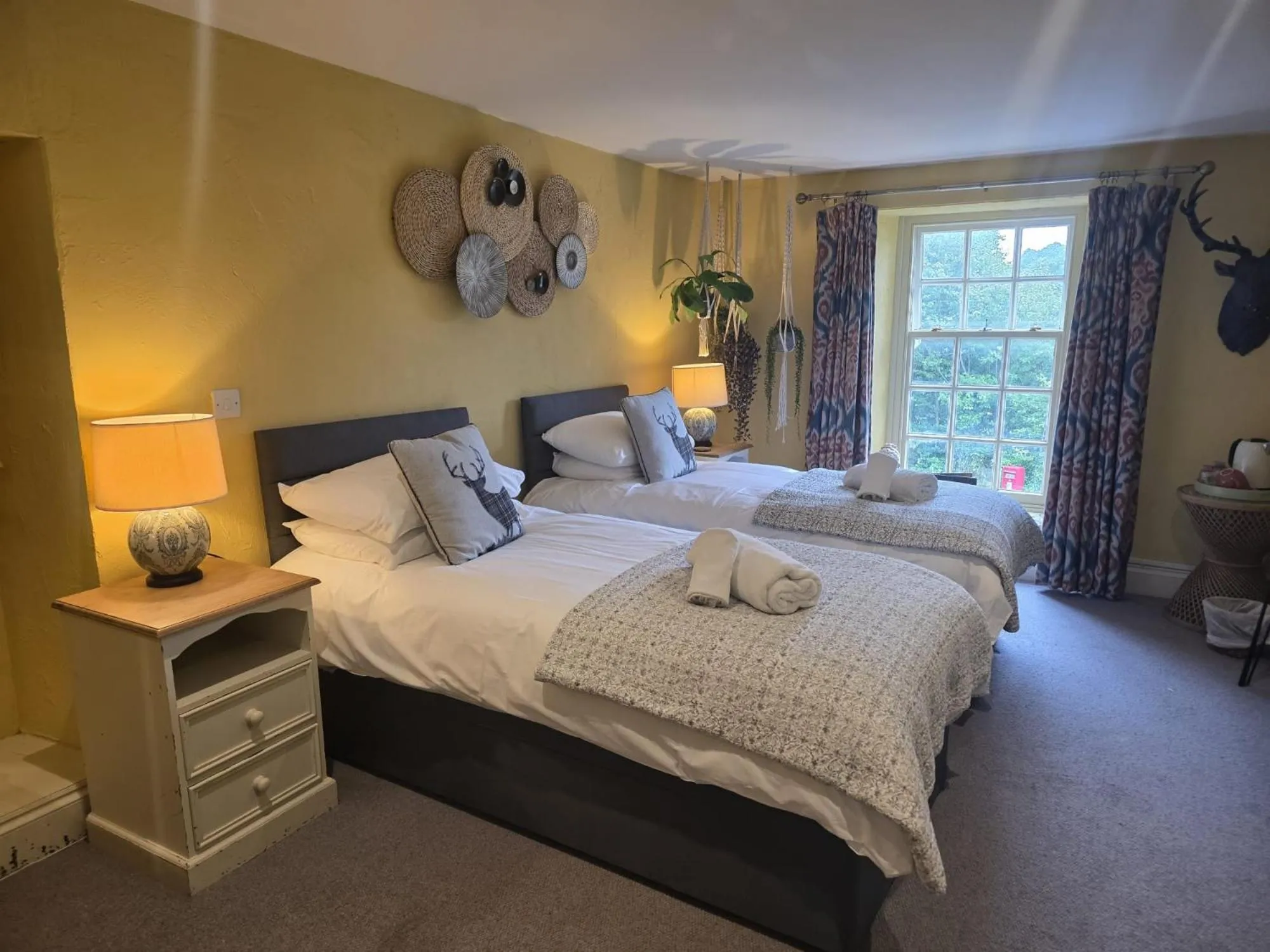 Bed in The Brown Horse Inn