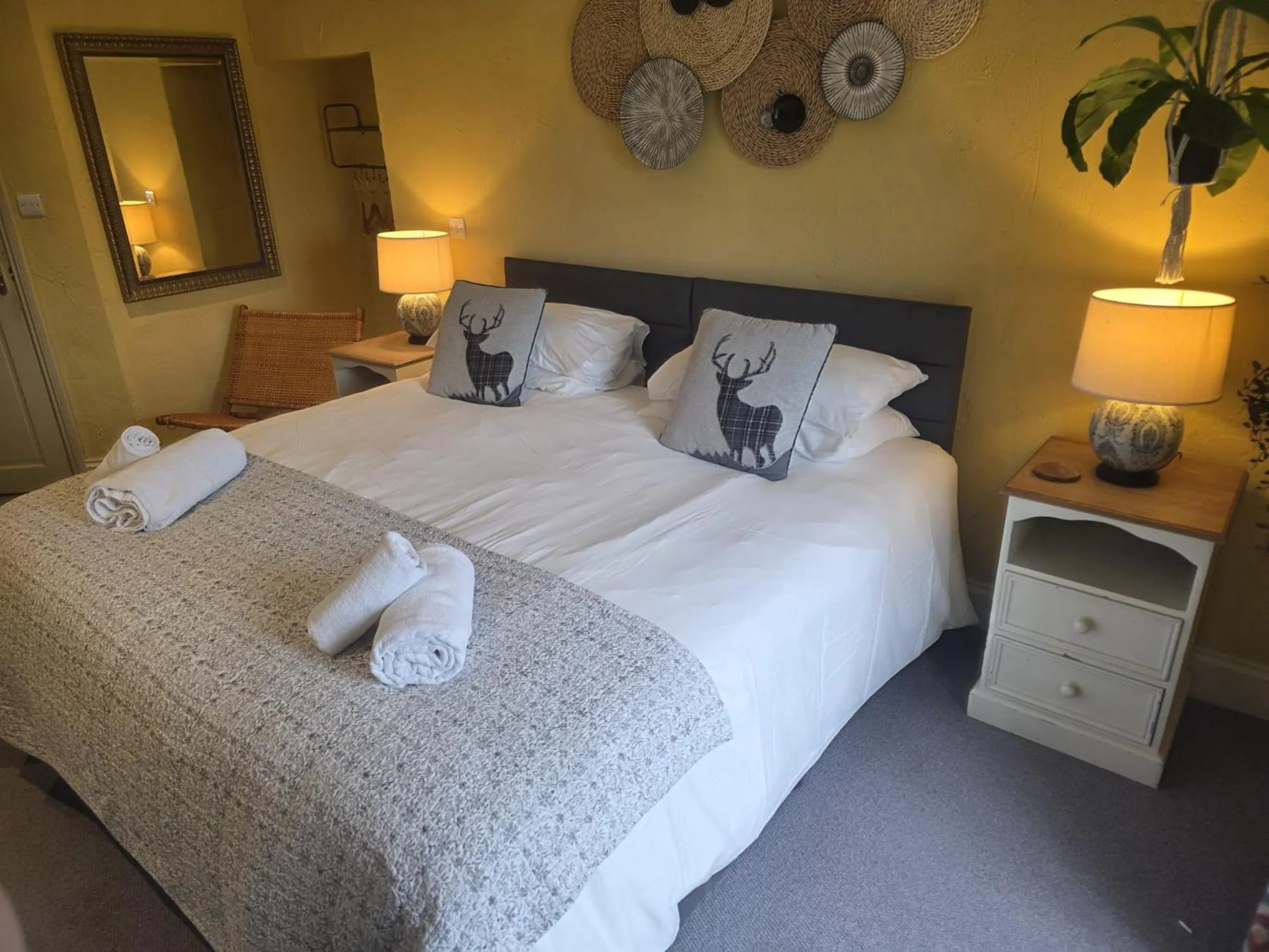 Bed in The Brown Horse Inn