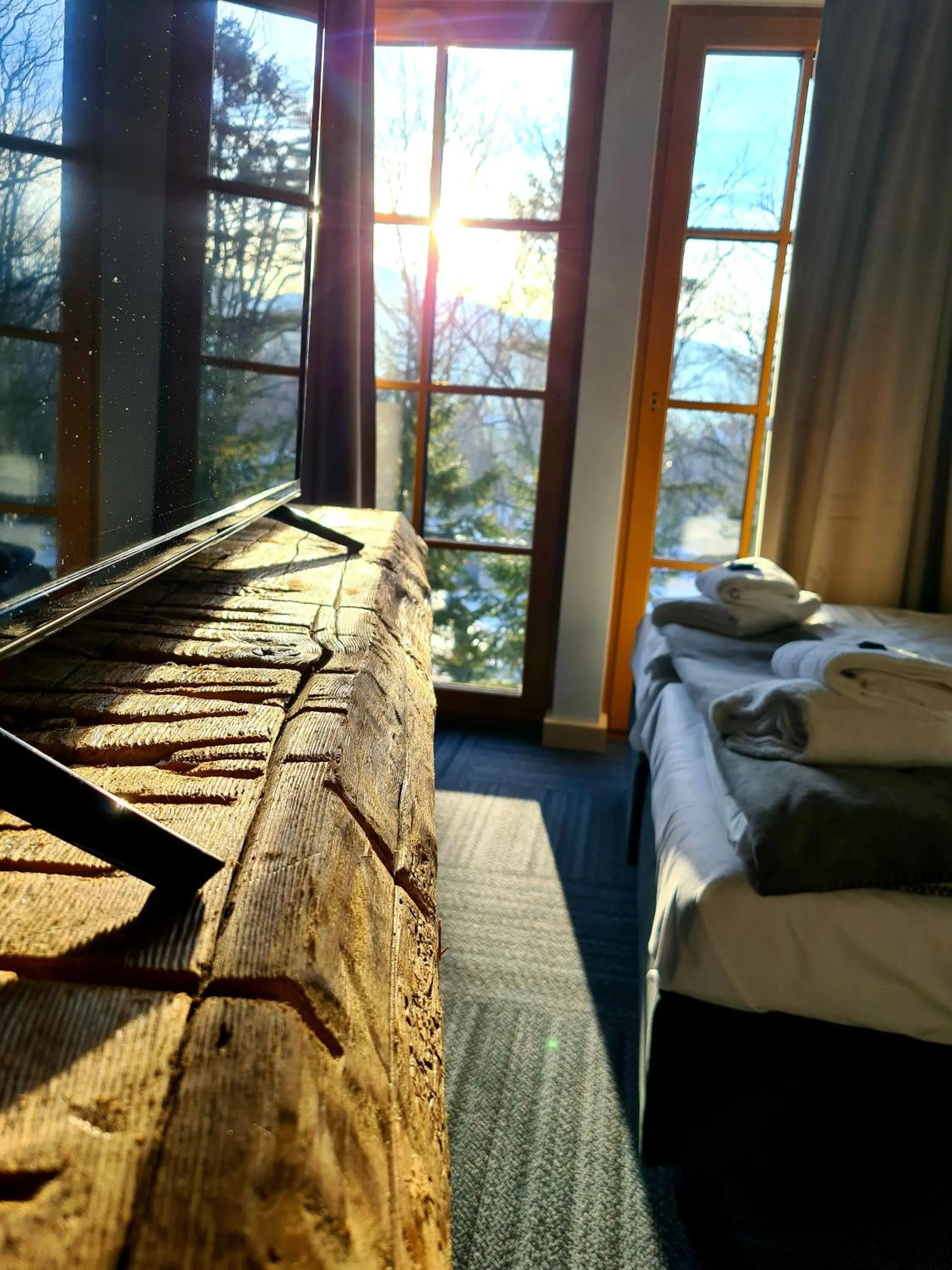 View (from property/room), Bed in Willa Sienkiewiczówka