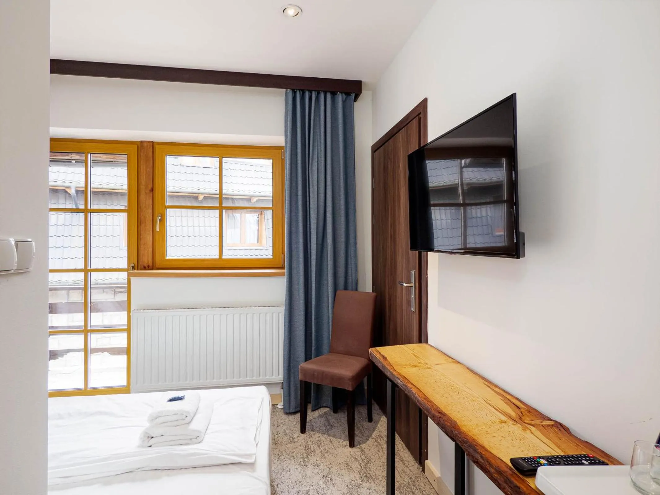 View (from property/room), Bed in Willa Sienkiewiczówka