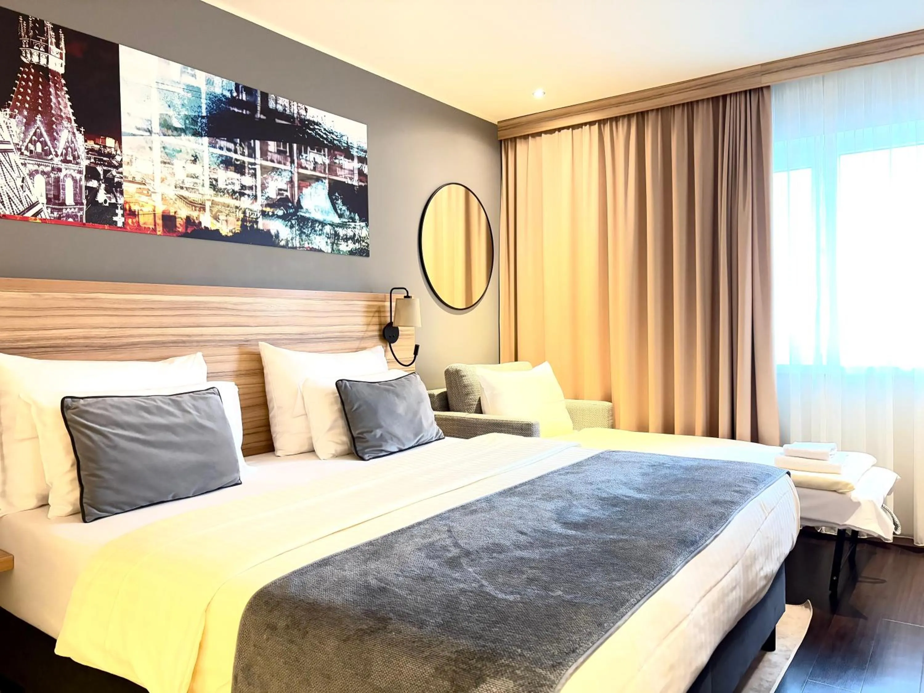 Bed in Leonardo Hotel Vienna Hauptbahnhof