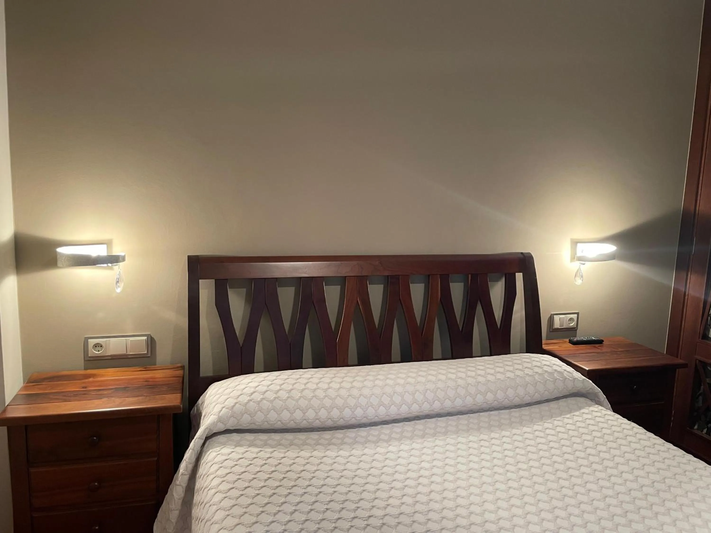 Bed in Apartamentos Río Sil