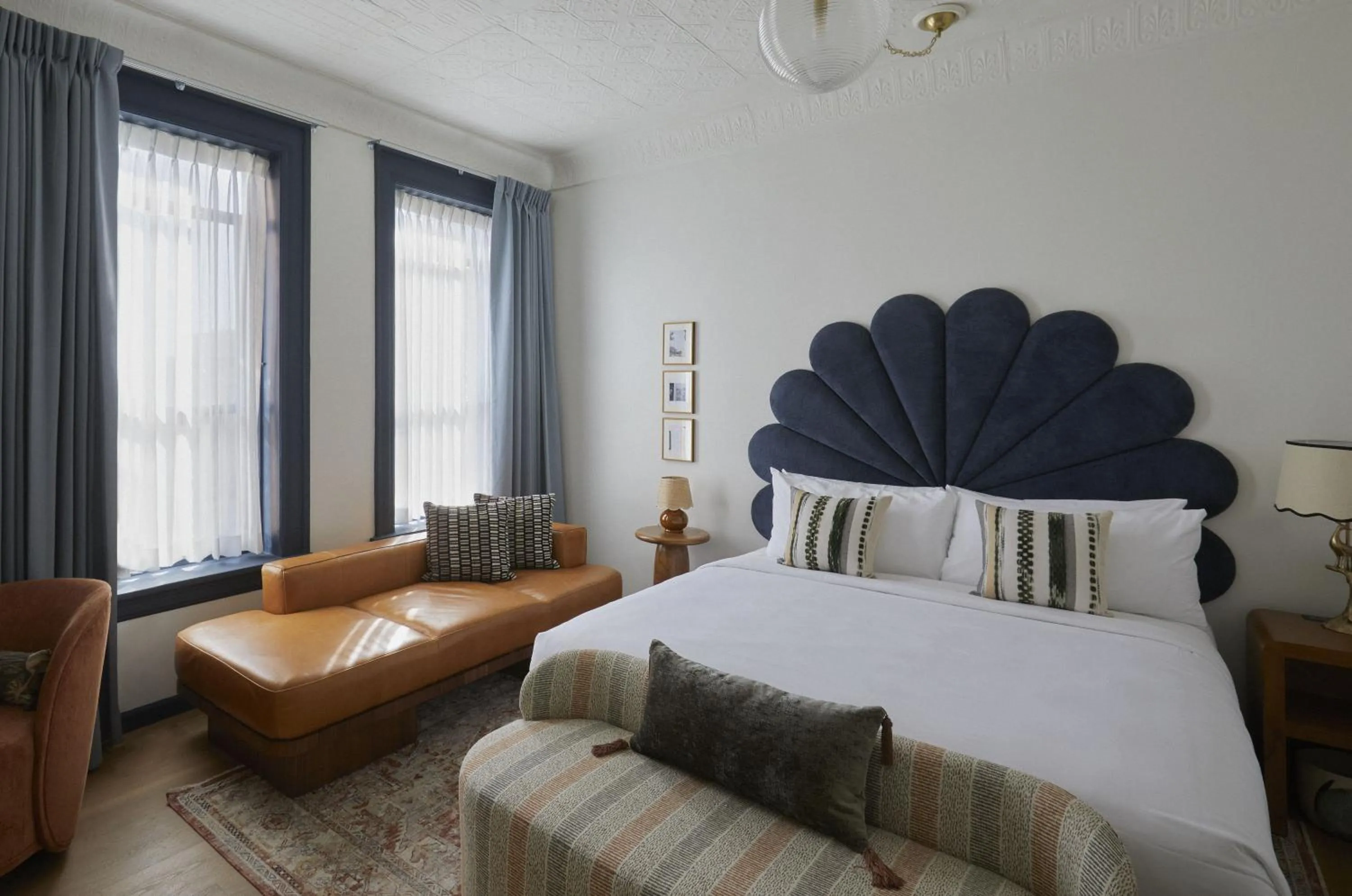 Bed in Granger Hotel San Diego, a Member of Design Hotels, part of Marriott Bonvoy