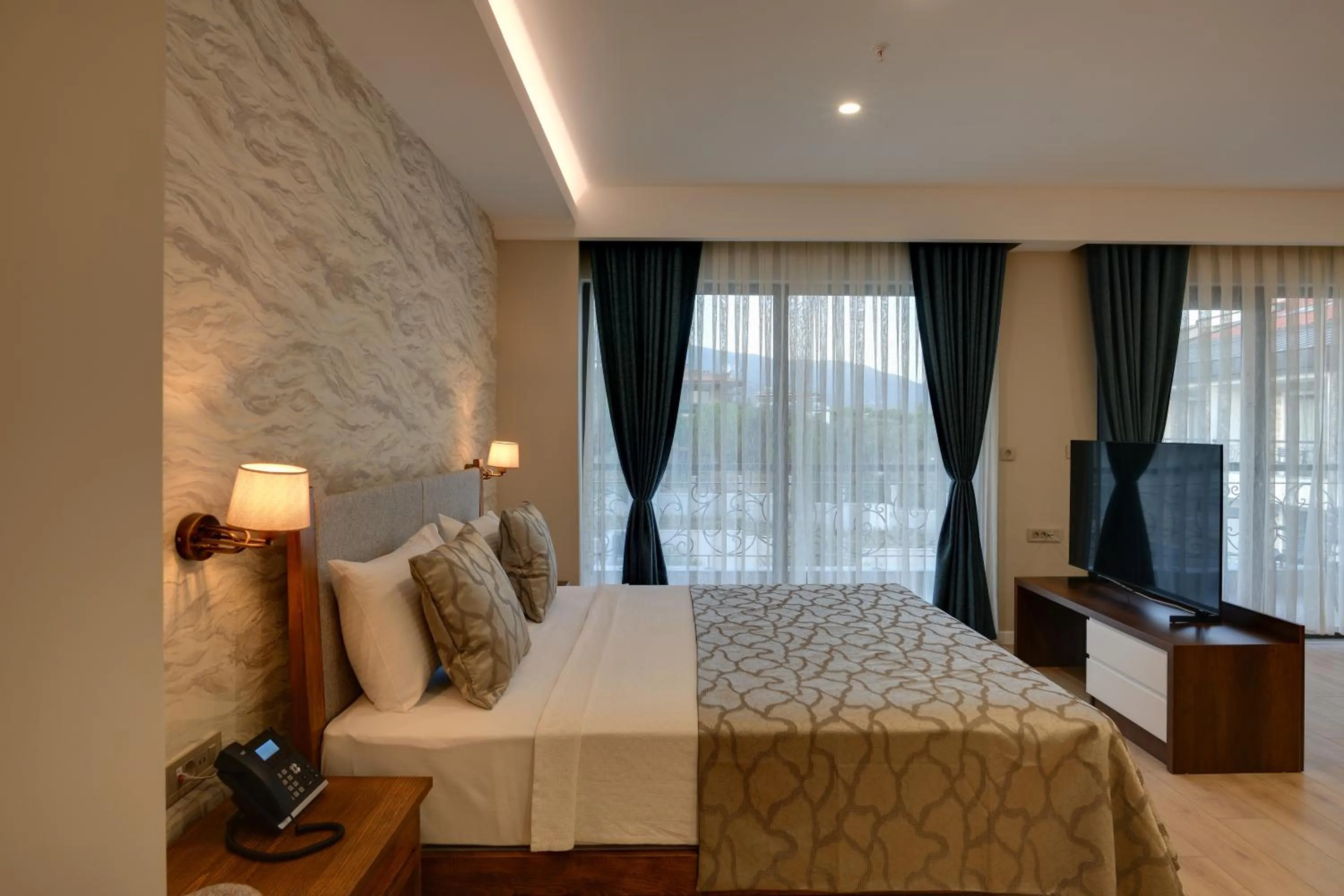 Bed in Dedeman Güre Nurhayat Thermal Resort&SPA