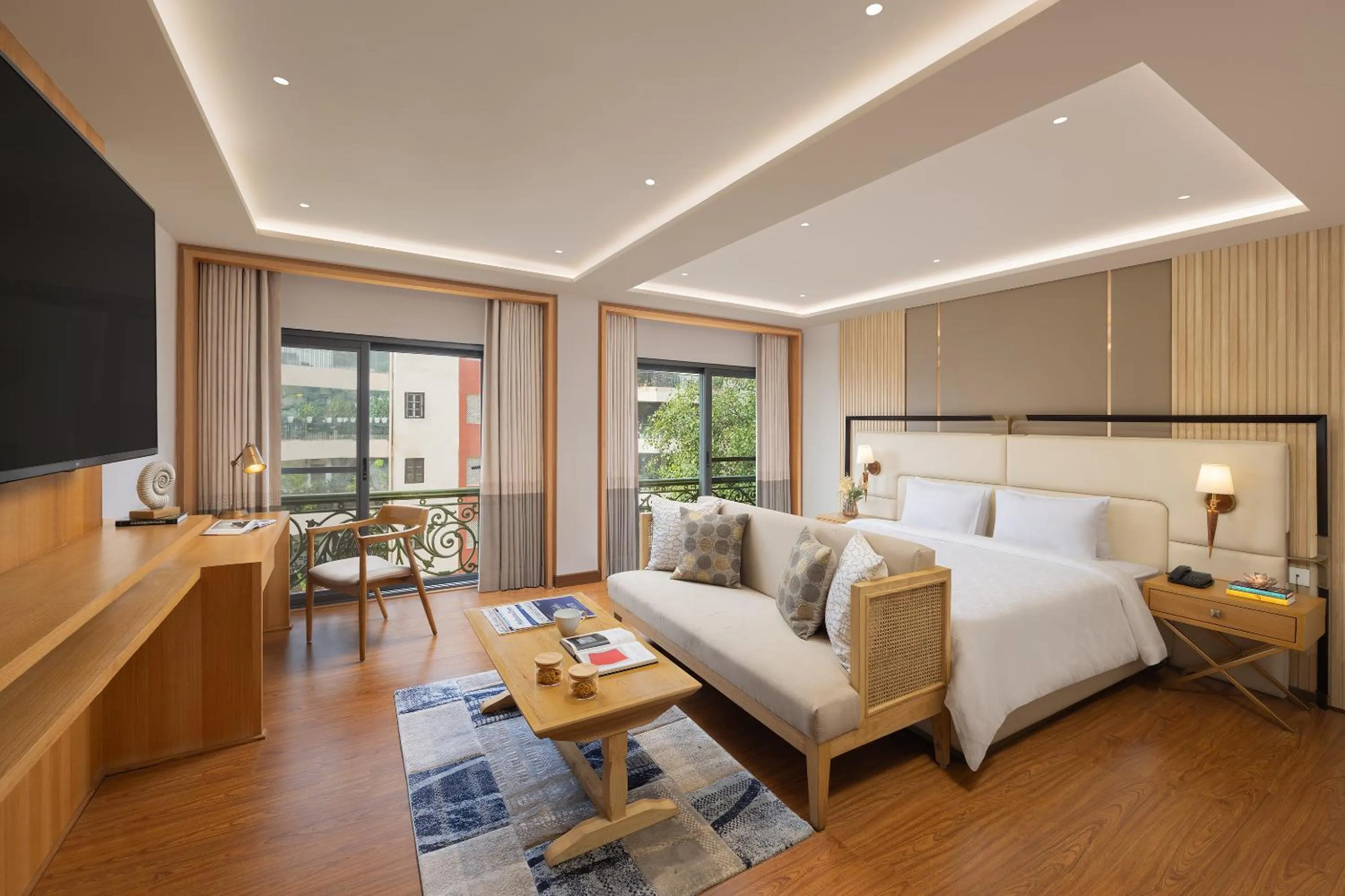 View (from property/room), Bed in Ginger Delhi, Chanakyapuri