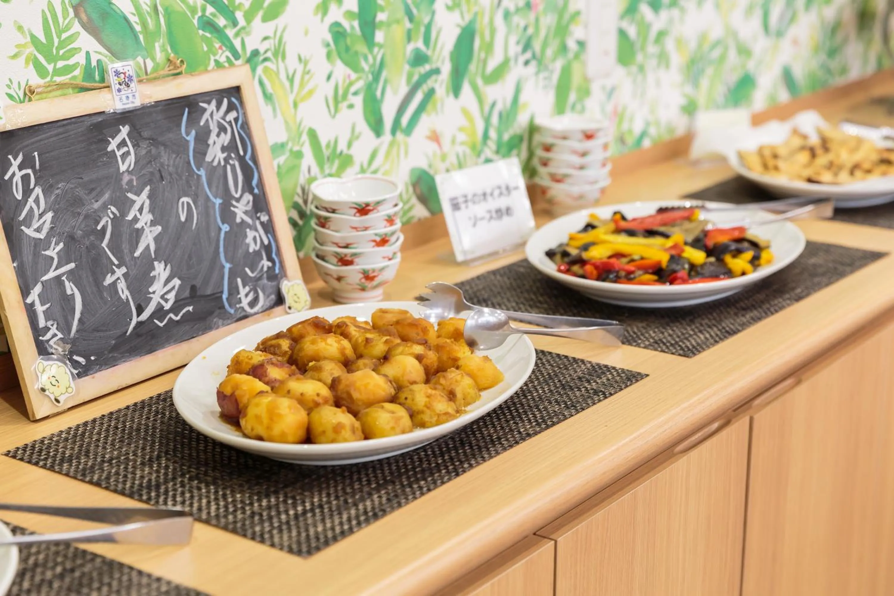 Buffet breakfast in Hotel Mystays Nayoro