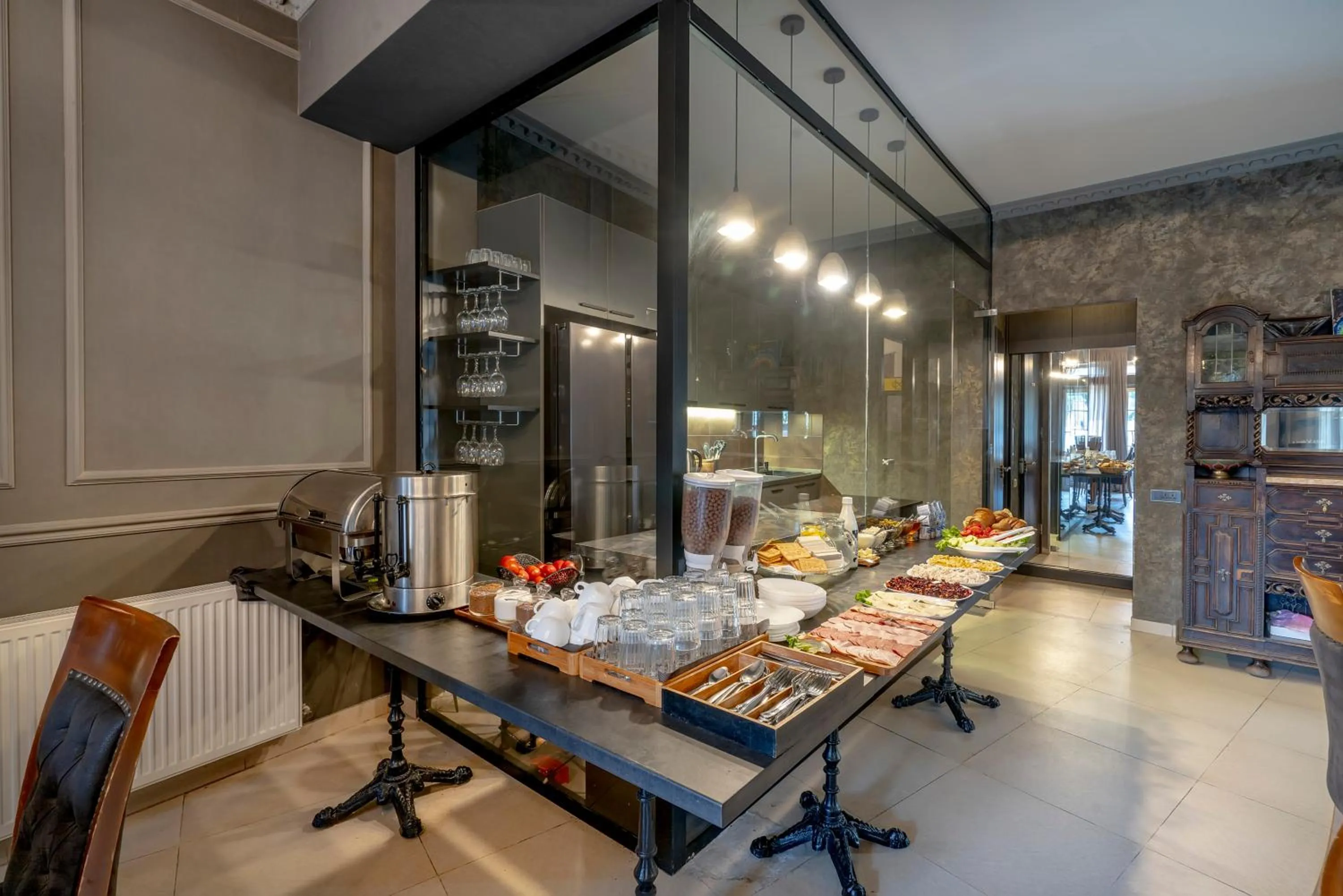 Buffet breakfast in Hotel Piazza Tbilisi