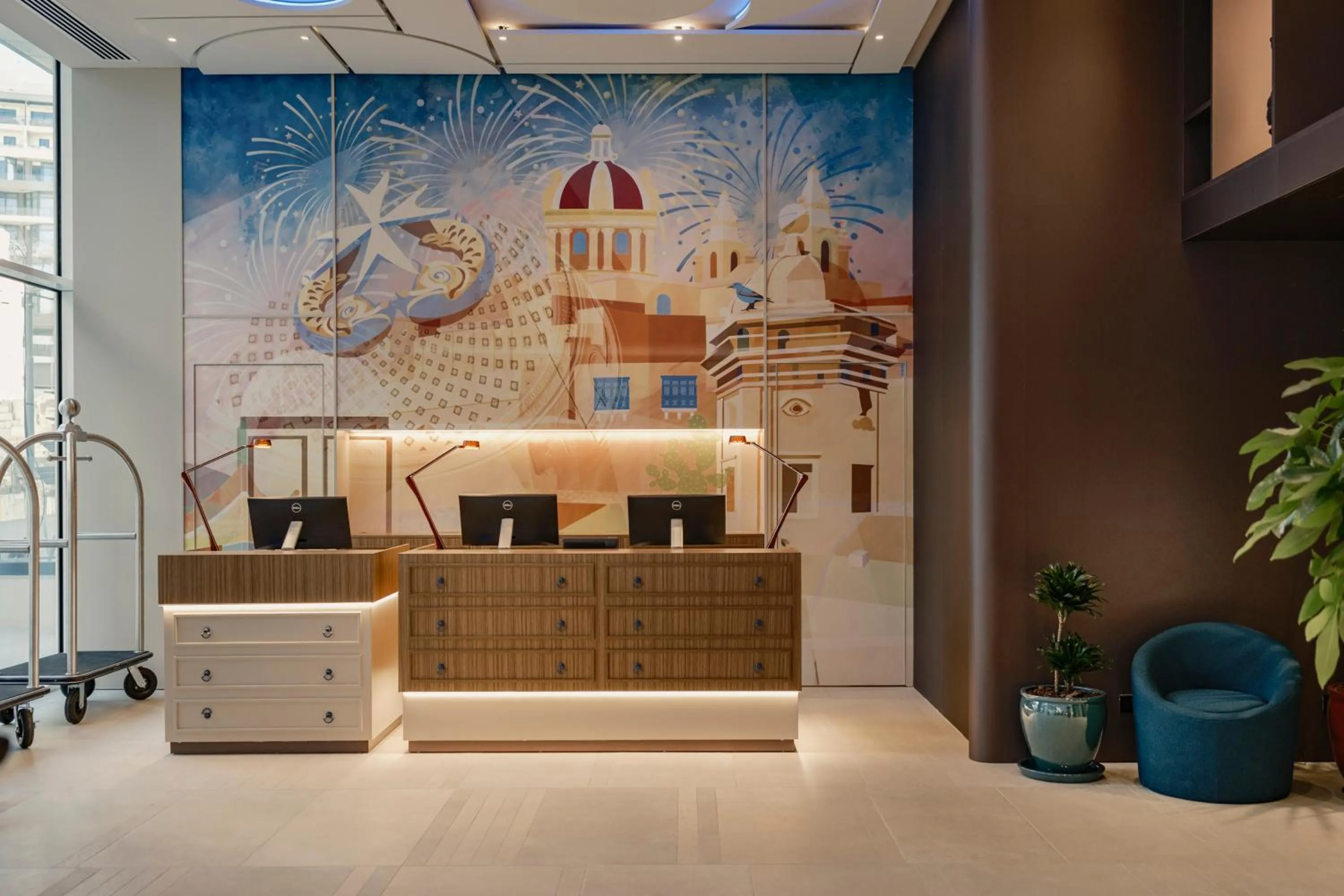 Lobby or reception in Hyatt Centric Malta