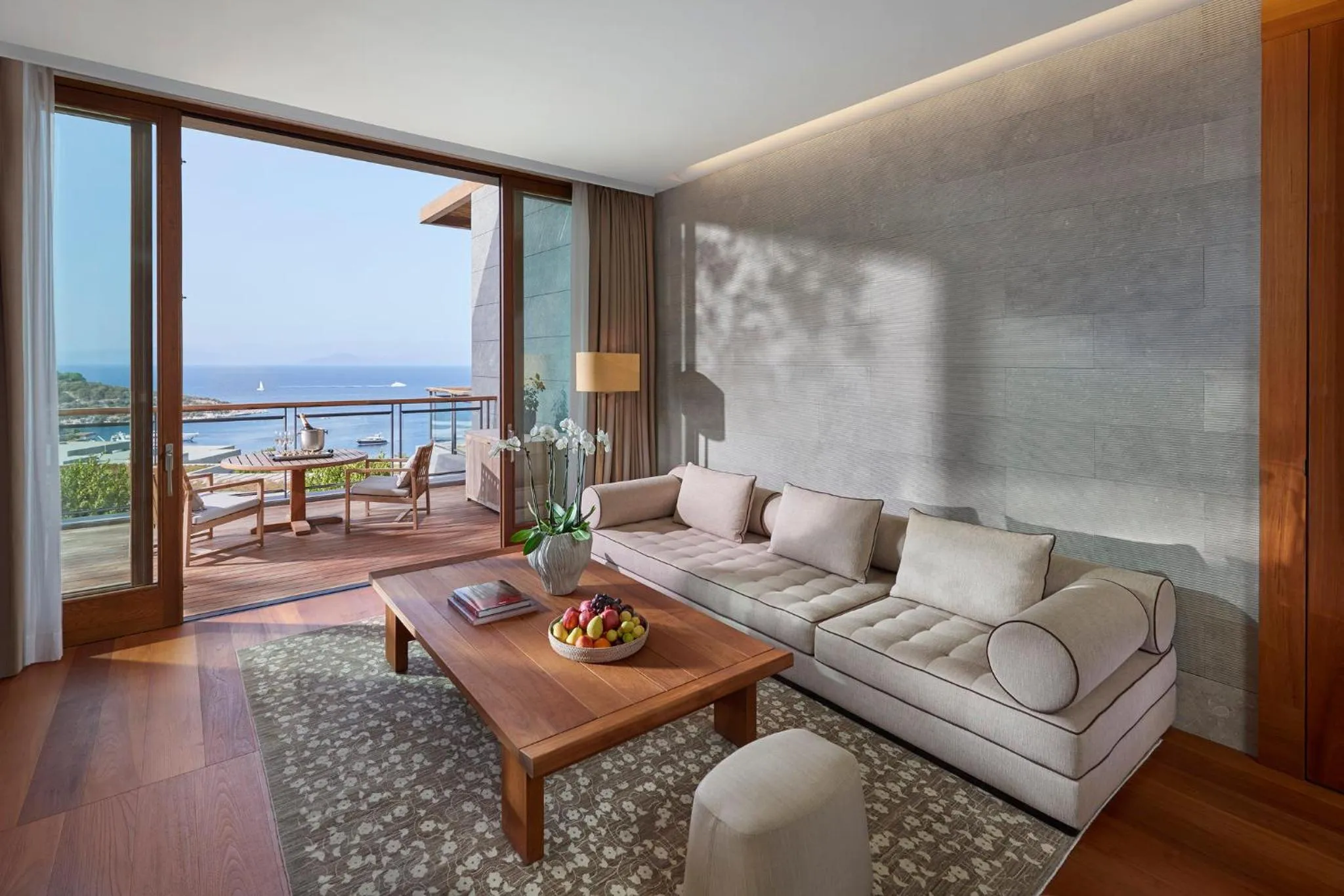 Living room in Mandarin Oriental, Bodrum