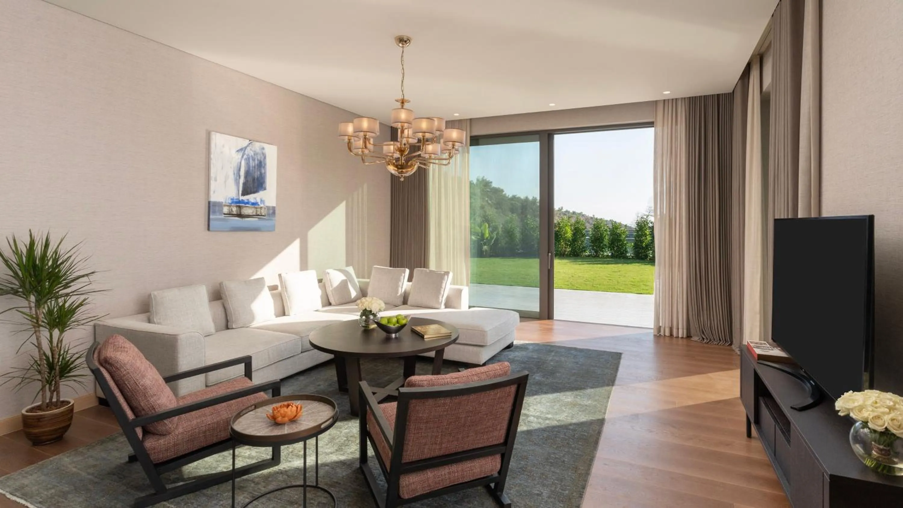 Living room in Mandarin Oriental, Bodrum