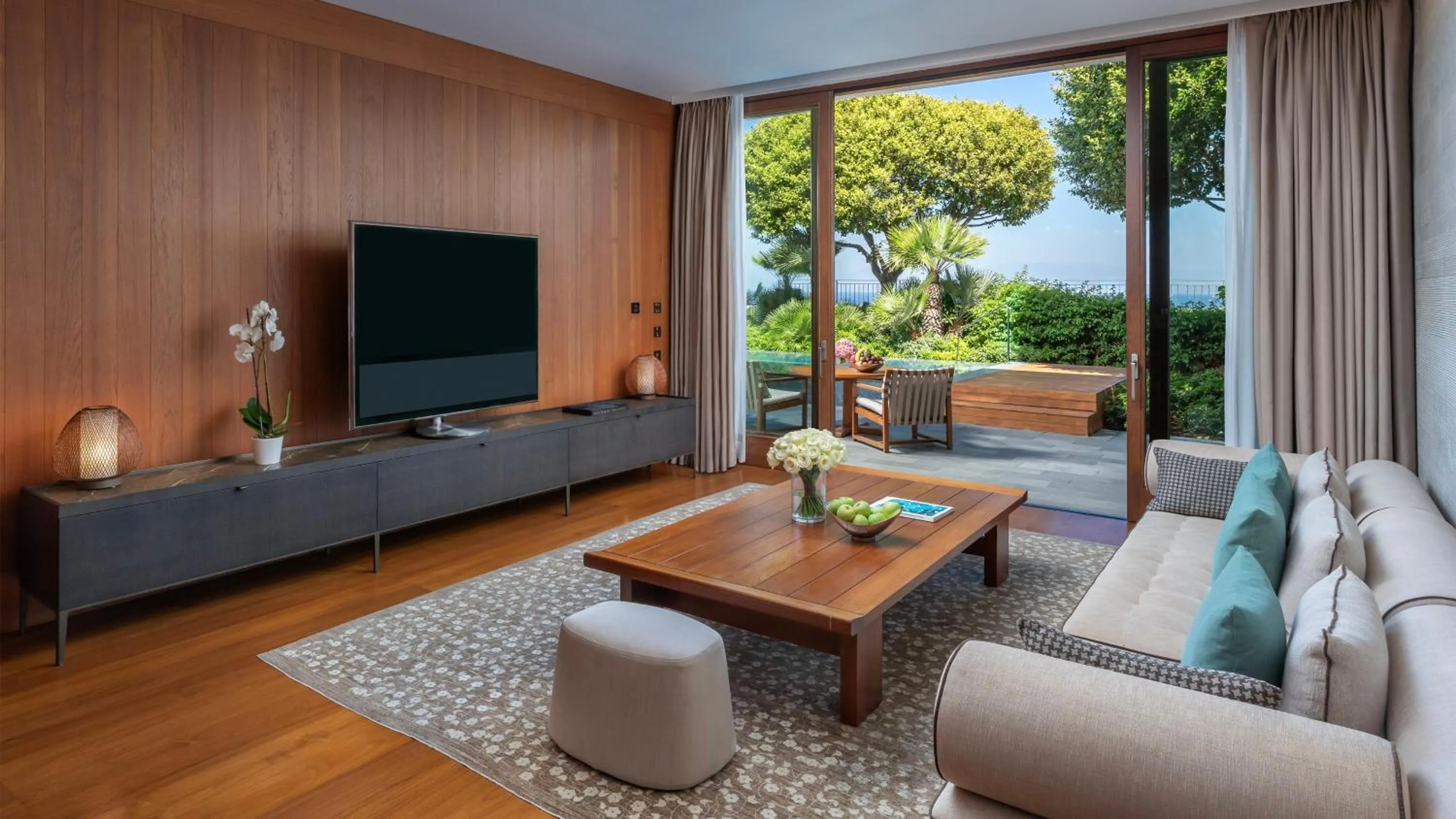 Living room in Mandarin Oriental, Bodrum