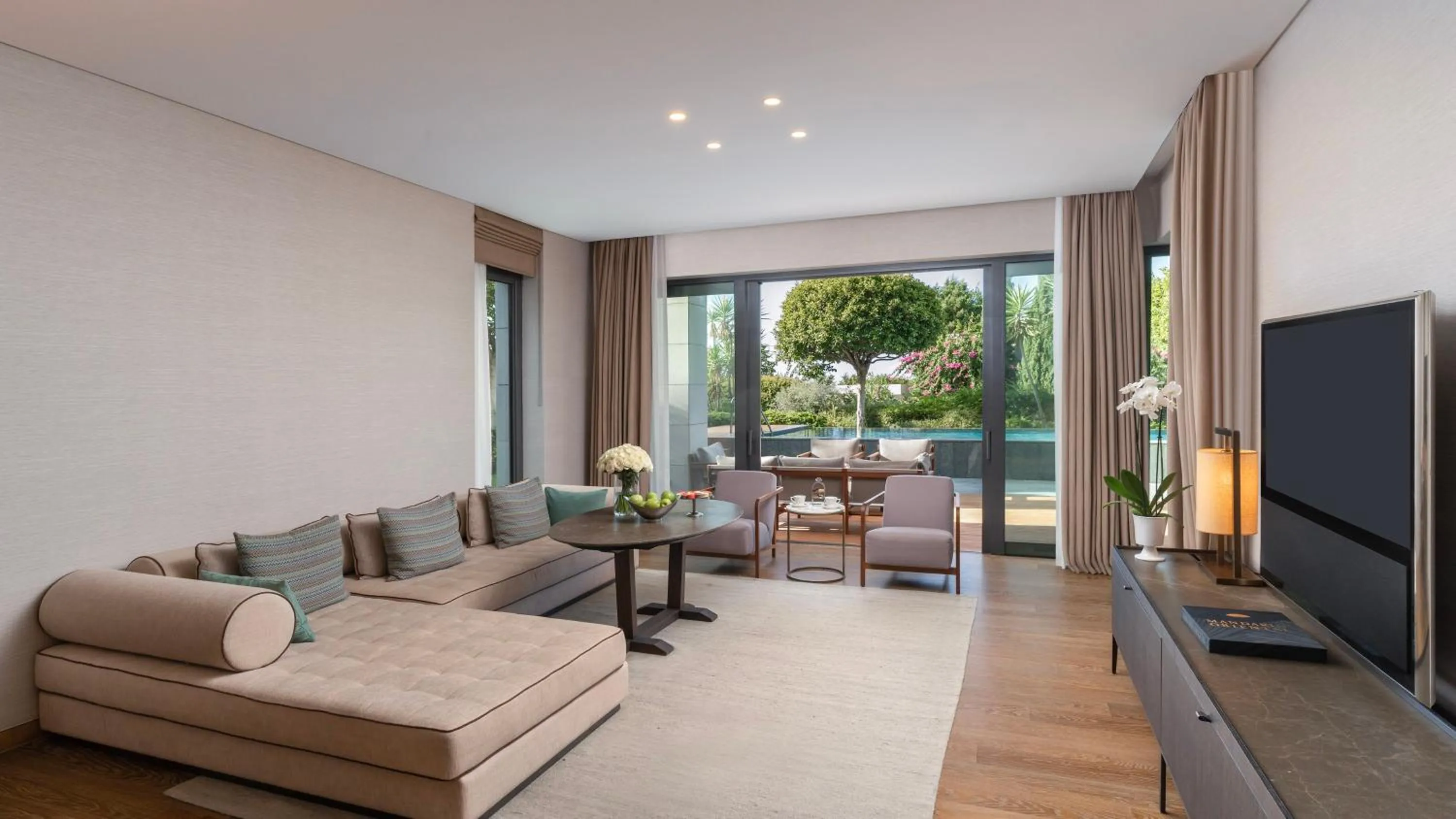 Living room in Mandarin Oriental, Bodrum
