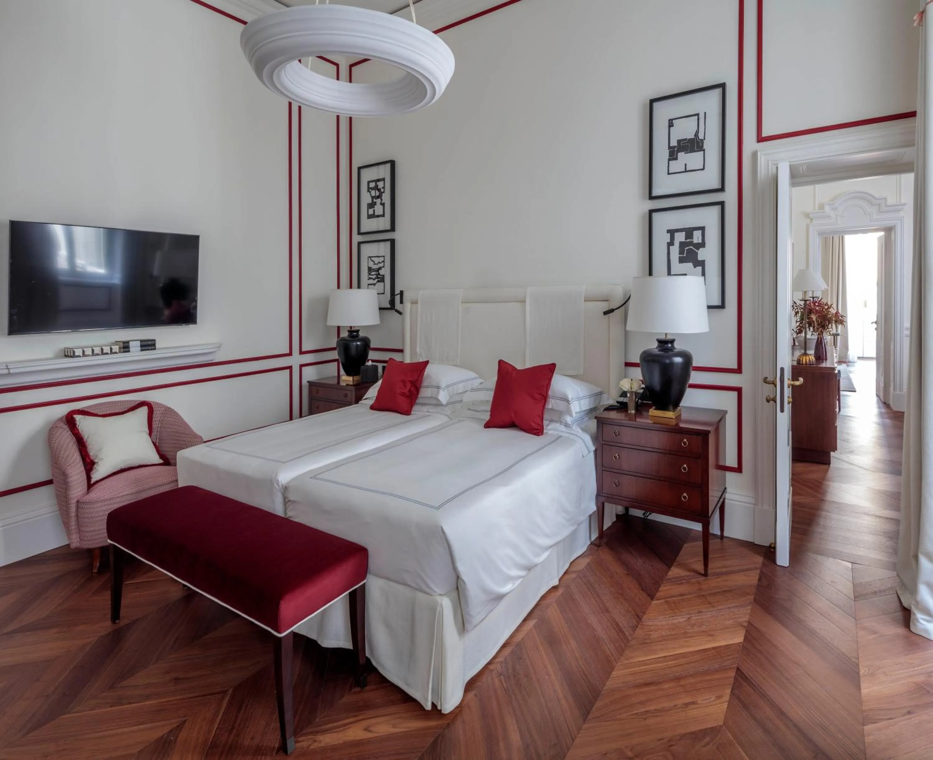 Bed in Rocco Forte House Via Manzoni Milan