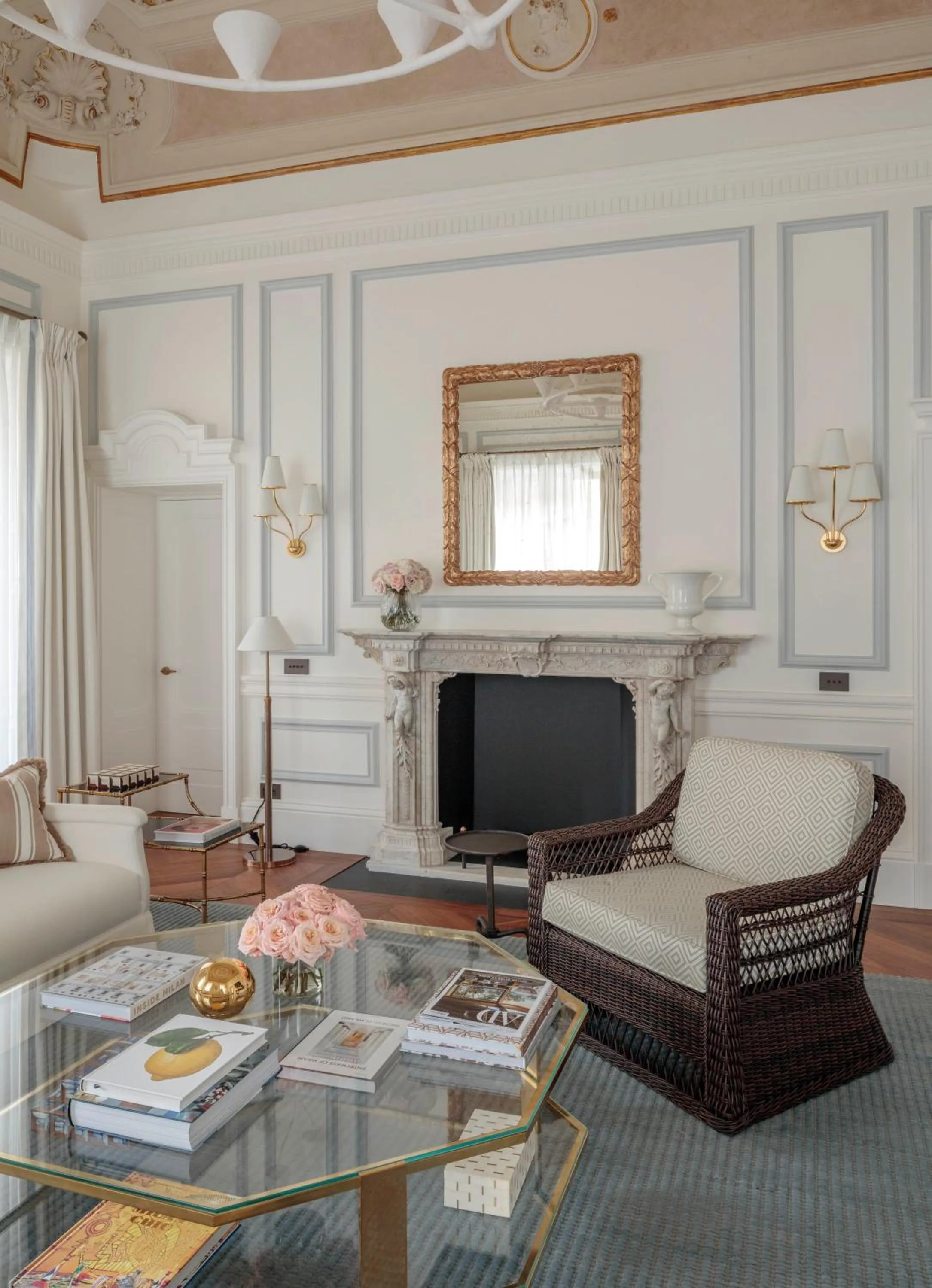 Seating area in Rocco Forte House Via Manzoni Milan