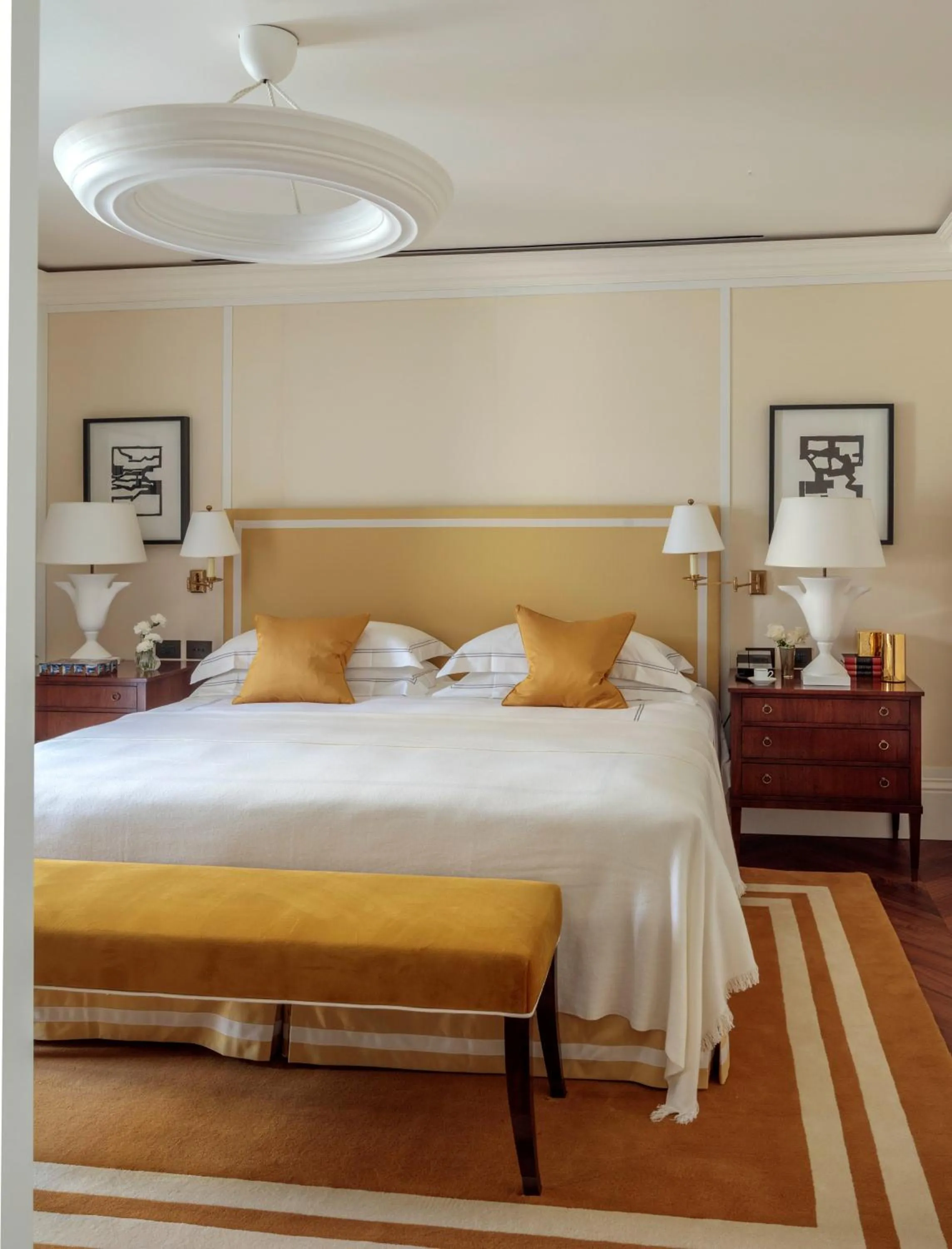 Bed in Rocco Forte House Via Manzoni Milan