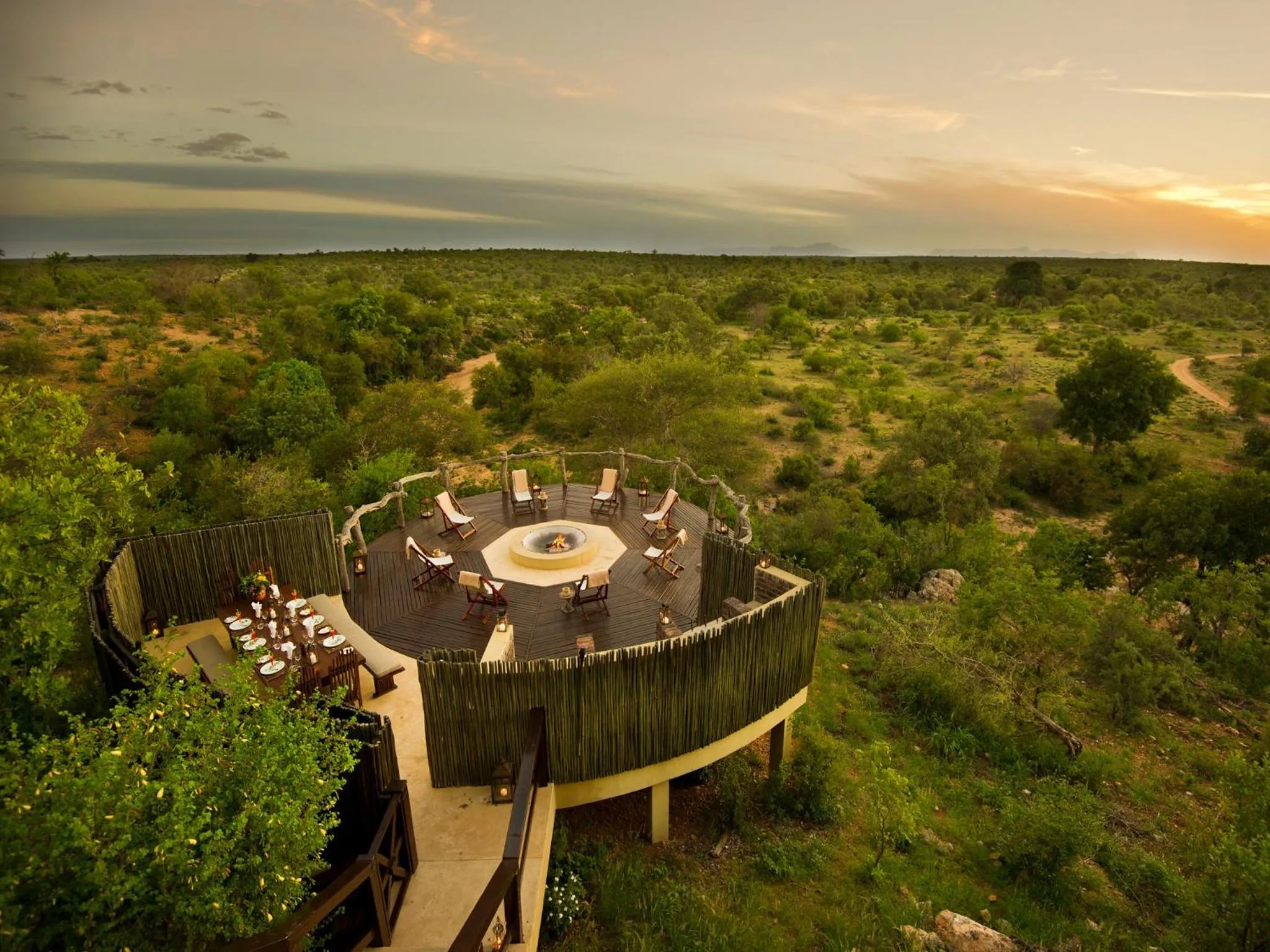 Bird's eye view in Makumu Private Game Lodge