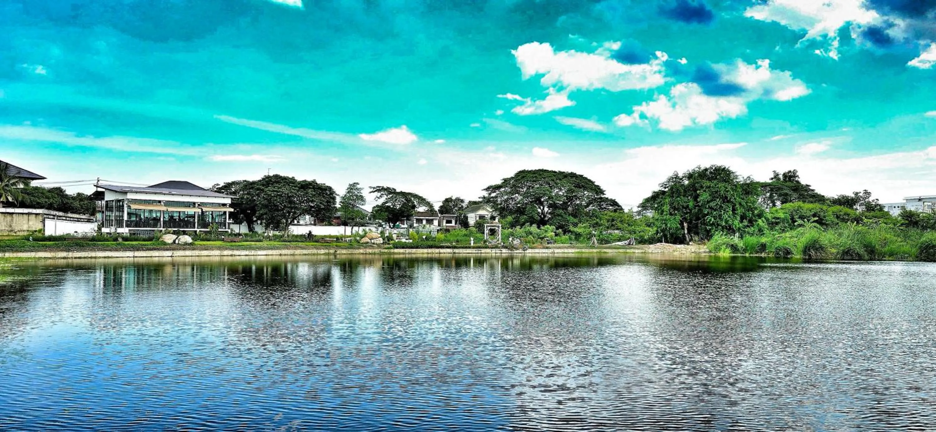 Natural landscape in Tiny Island Lake Lodge